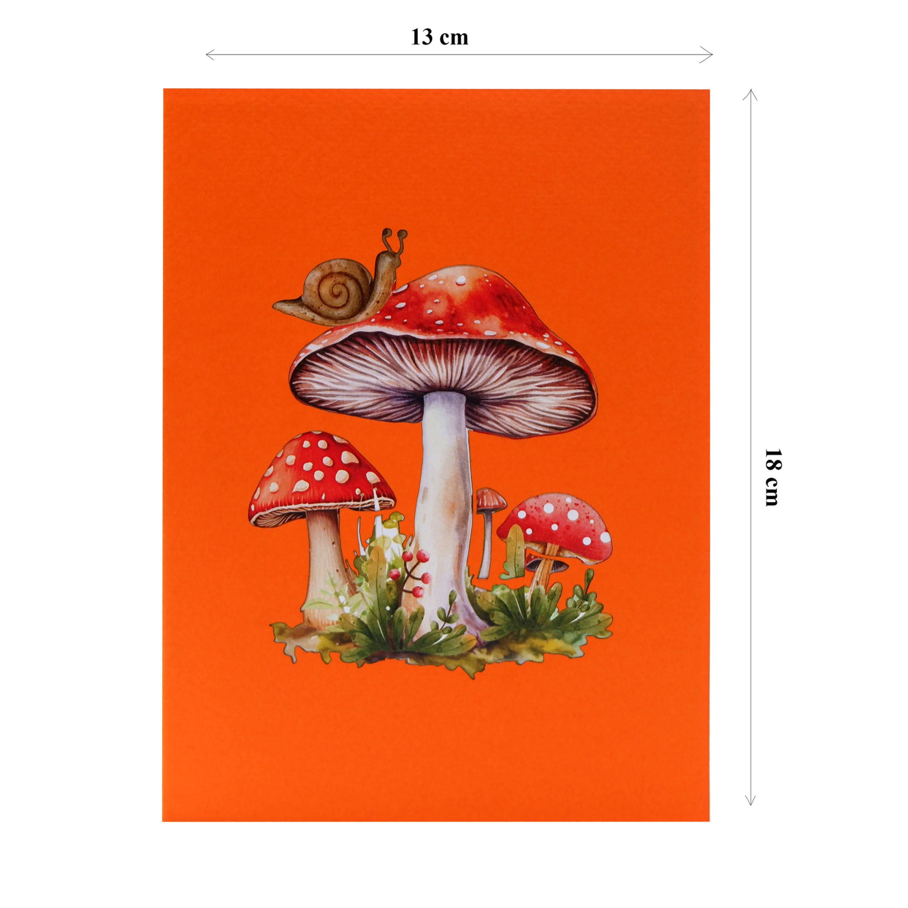 Mushroom Autumn Pop Up Card