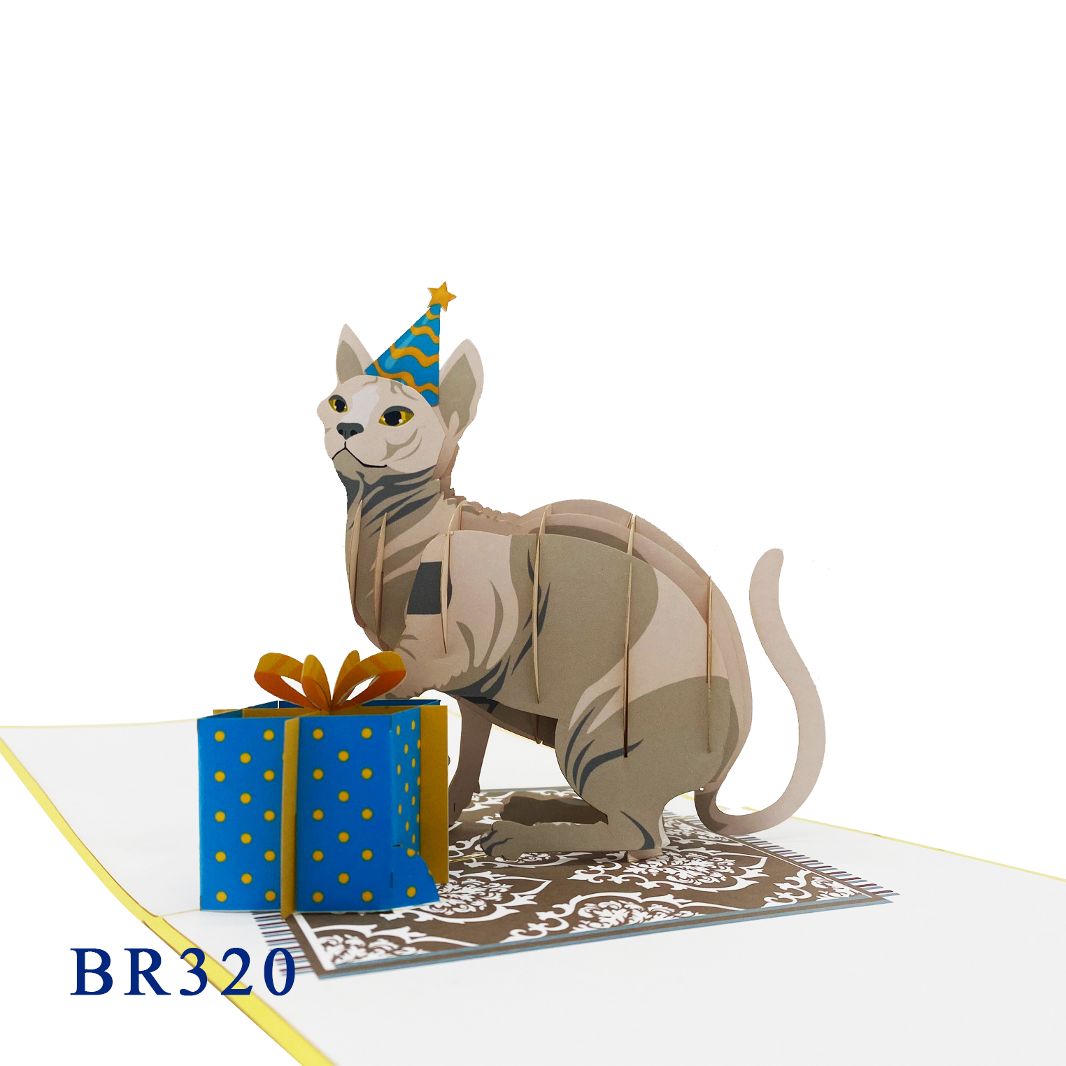 Birthday Cat Pop Up Card