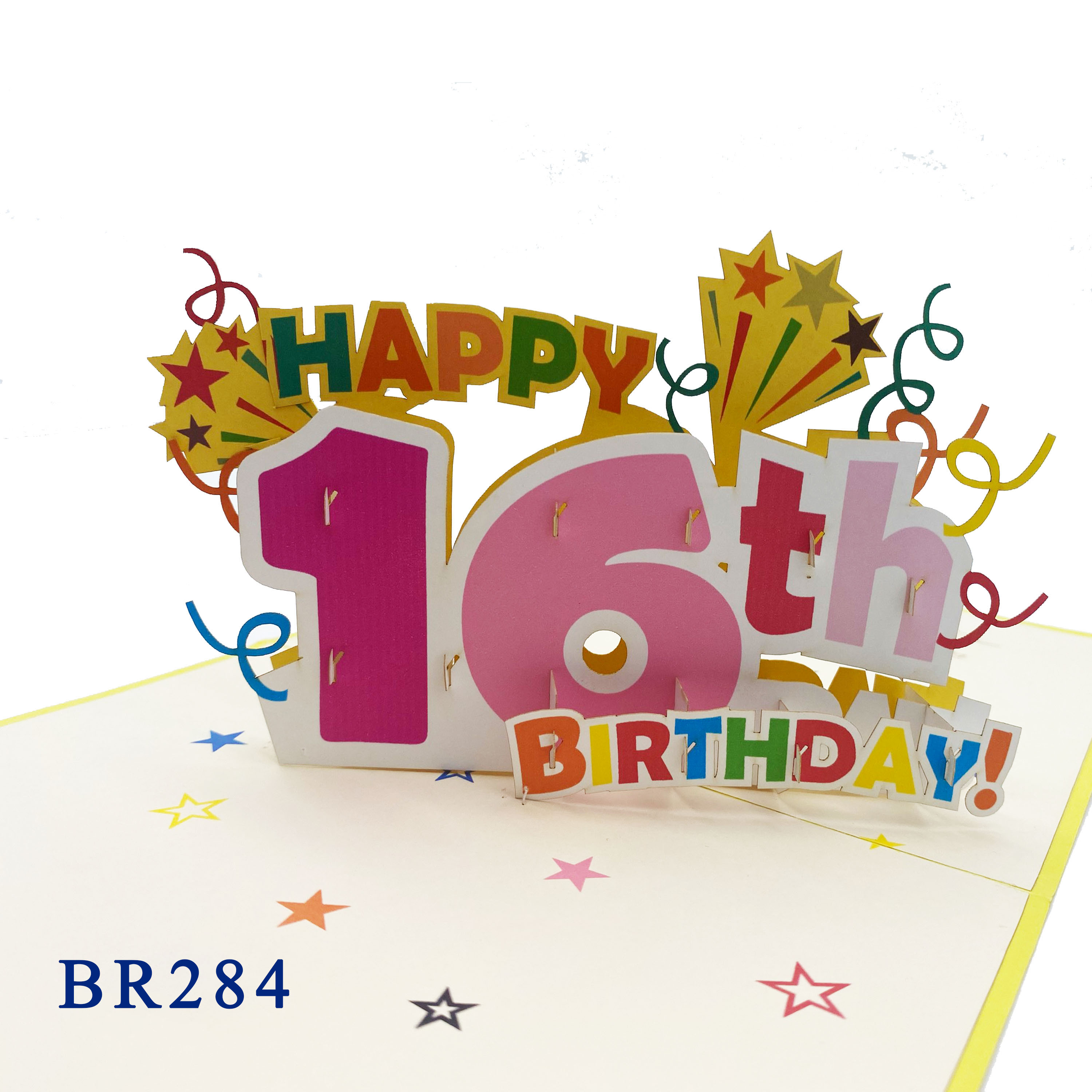 16th Birthday Pop Up Card