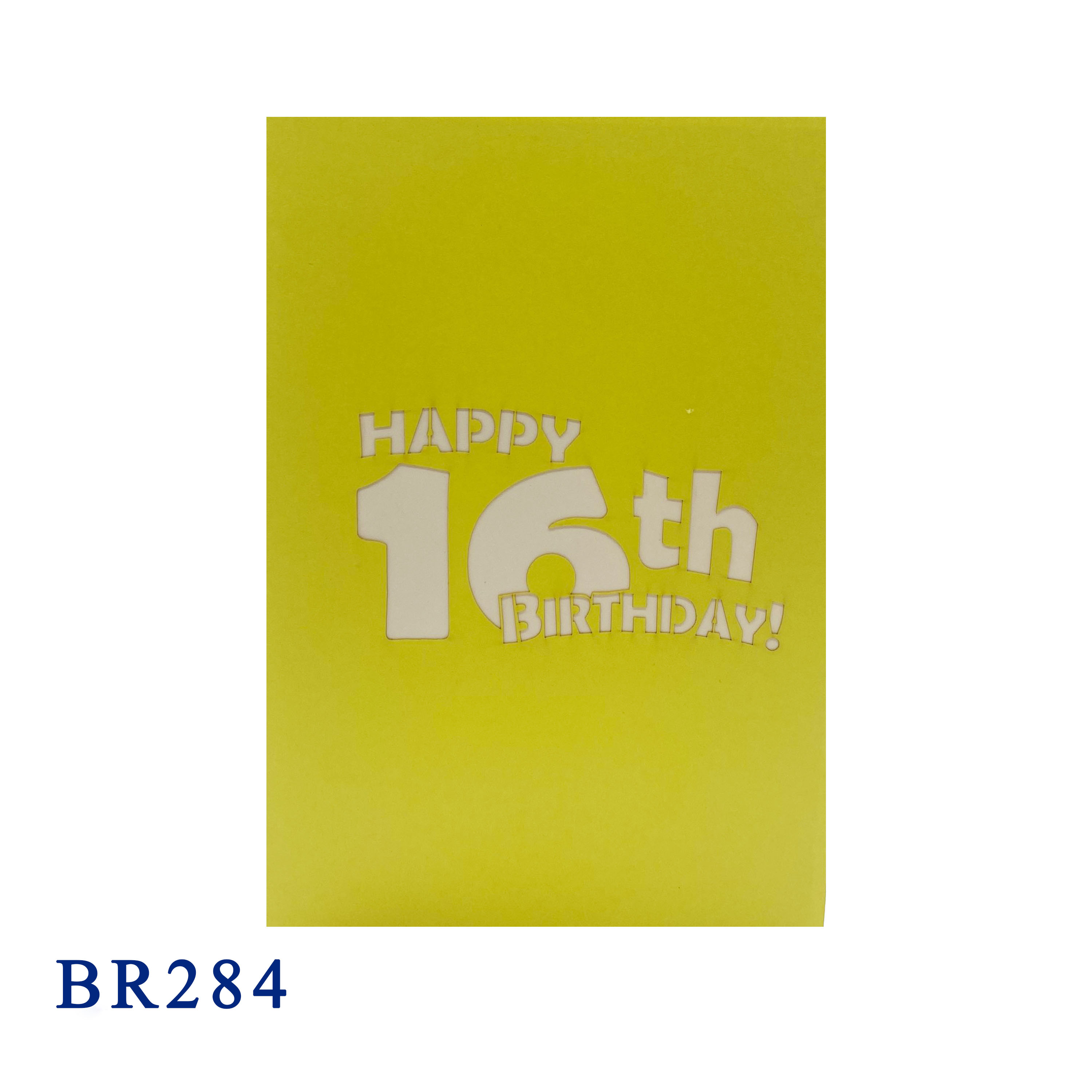 16th Birthday Pop Up Card