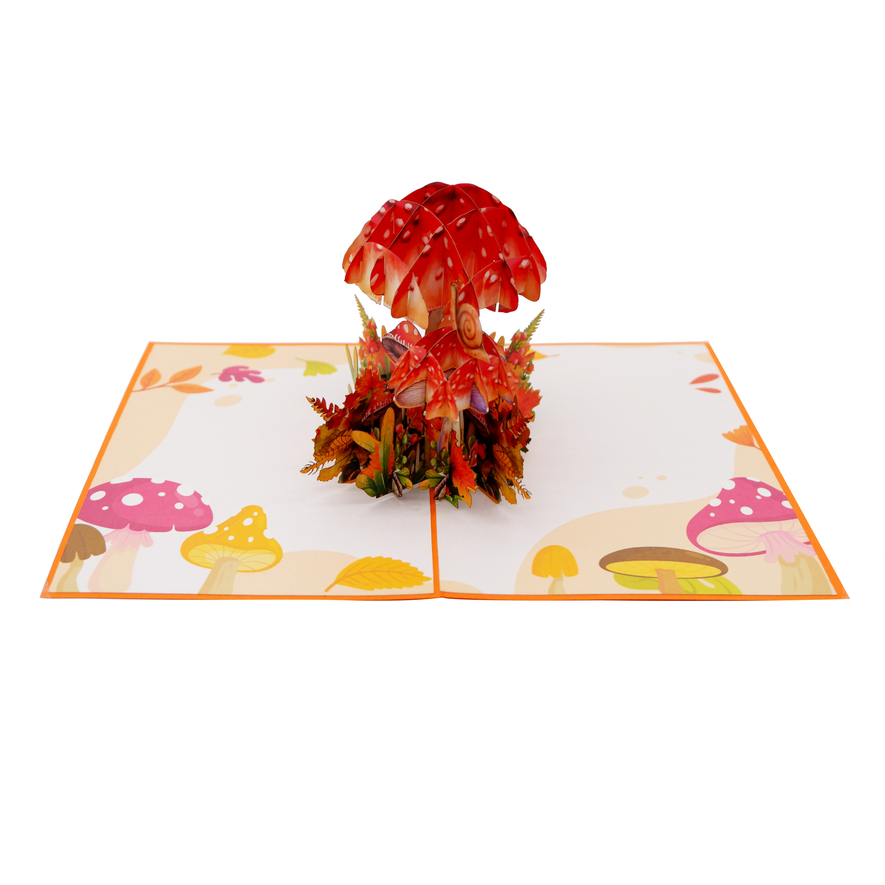 Mushroom Autumn Pop Up Card