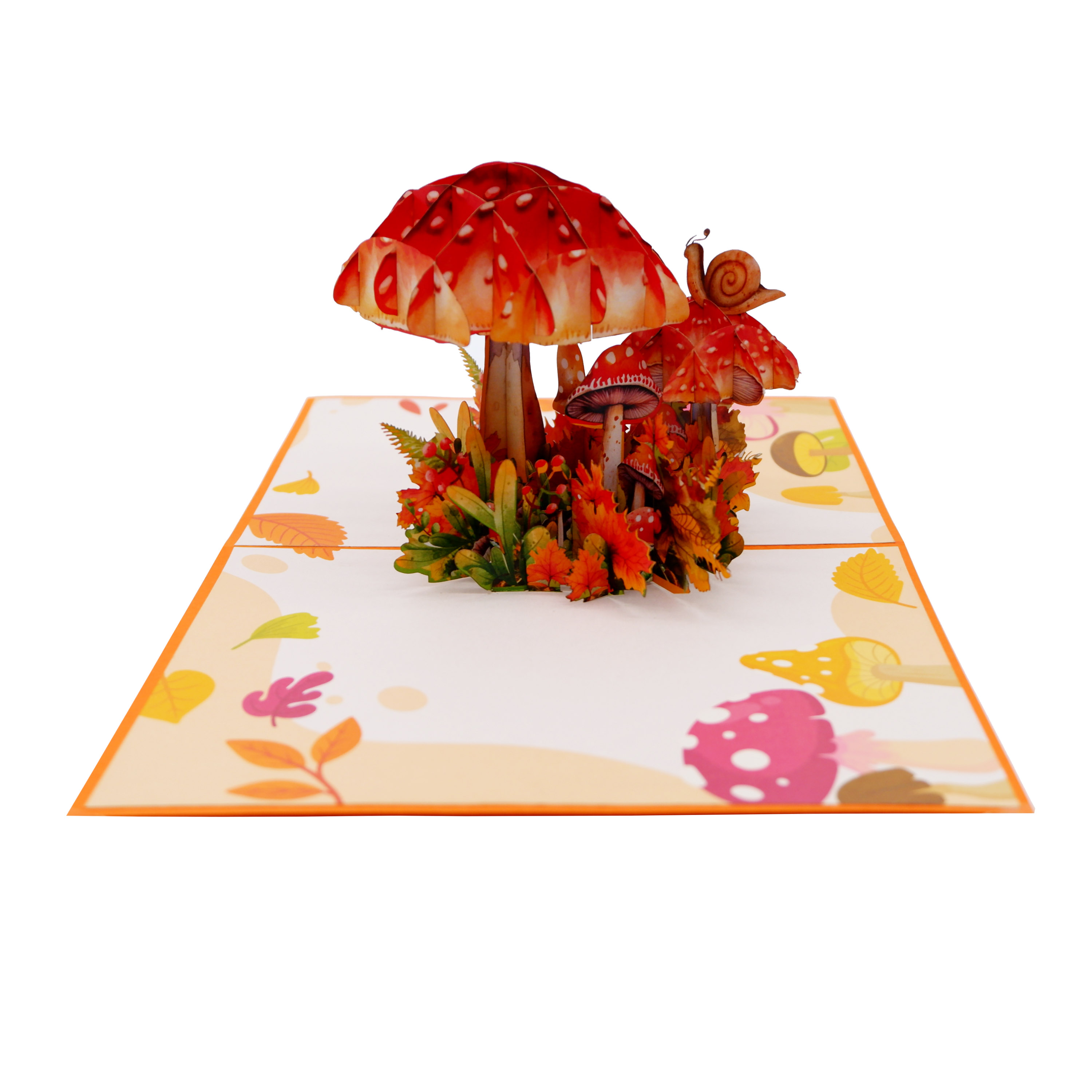 Mushroom Autumn Pop Up Card