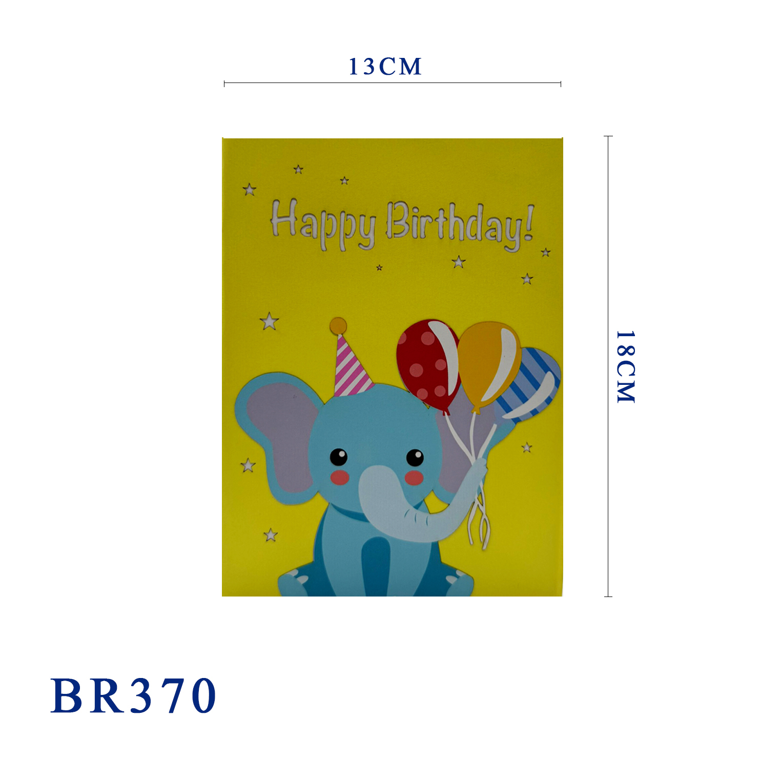 Birthday Elephant Pop Up Card