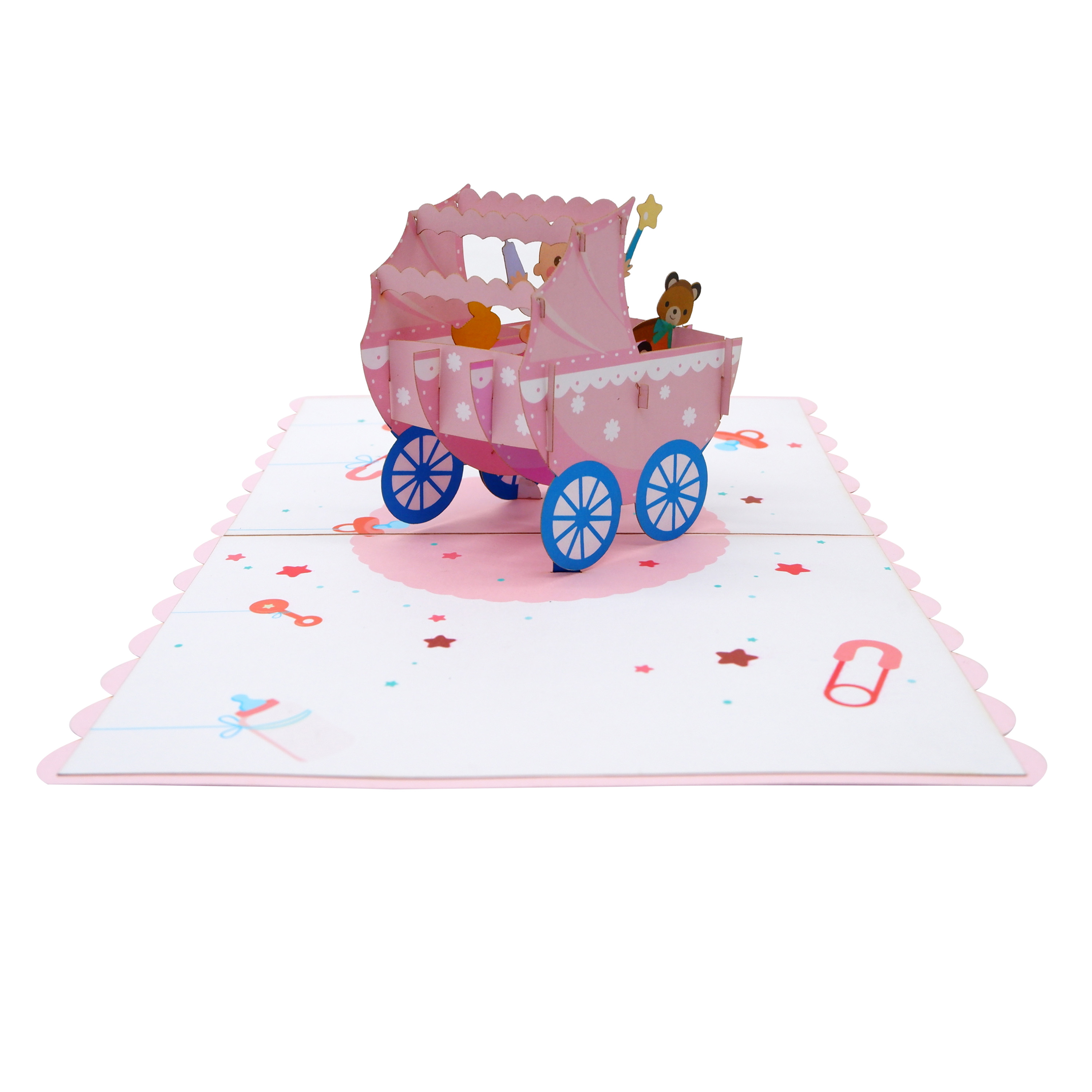 New 3D Pop-Up Pram Card