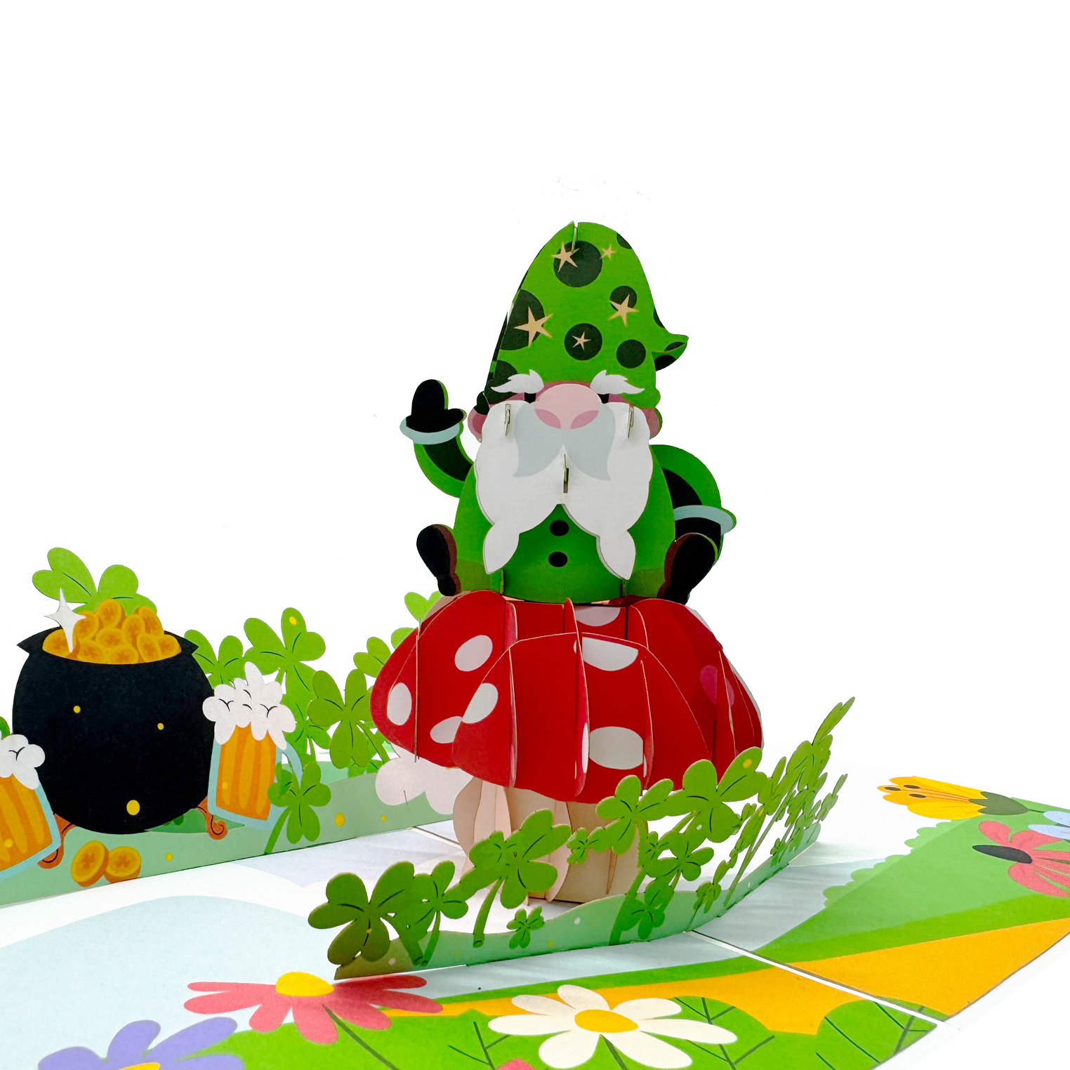 St. Patrick's Day Gnome Pop Up Card