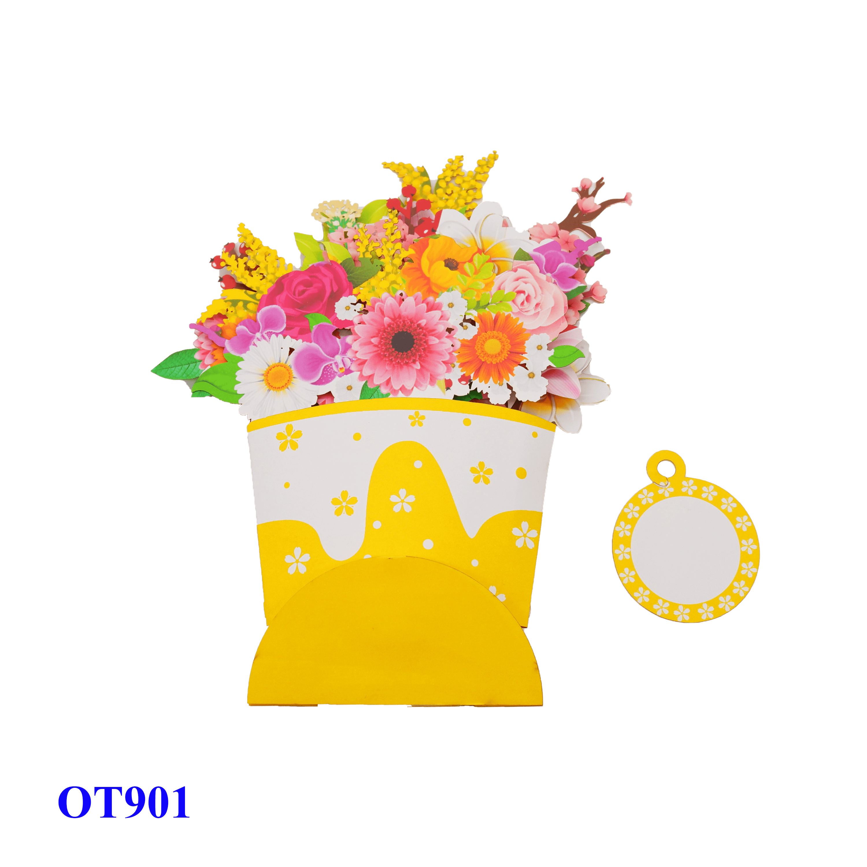 Cup Of Flowers Pop Up