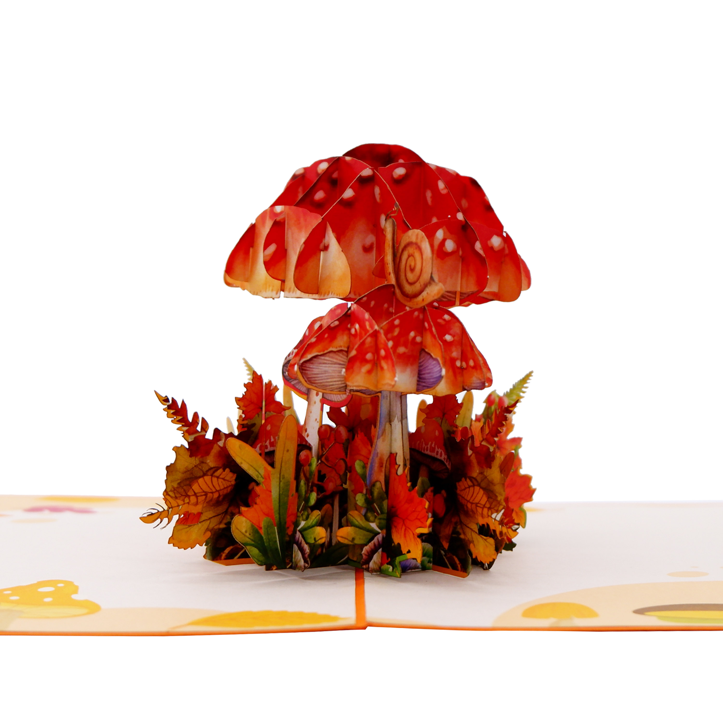 Mushroom Autumn Pop Up Card