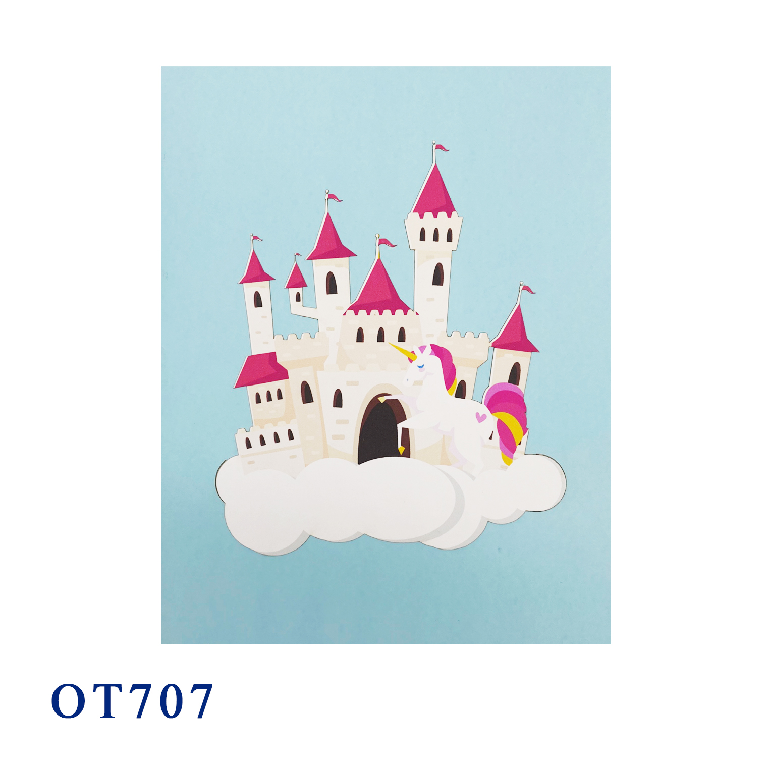 Castle Unicorn Pop Up Card