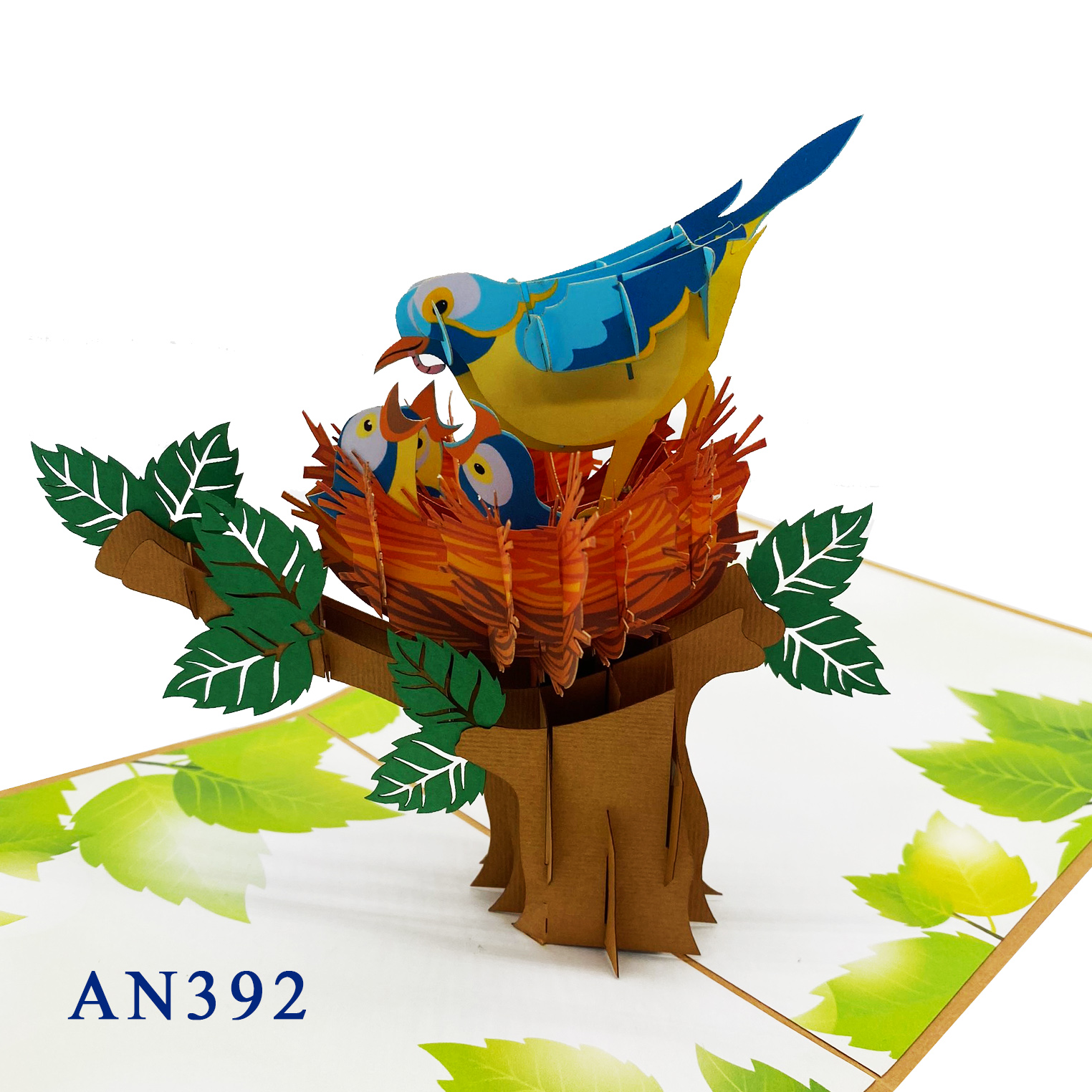 Birds Family Pop Up Card