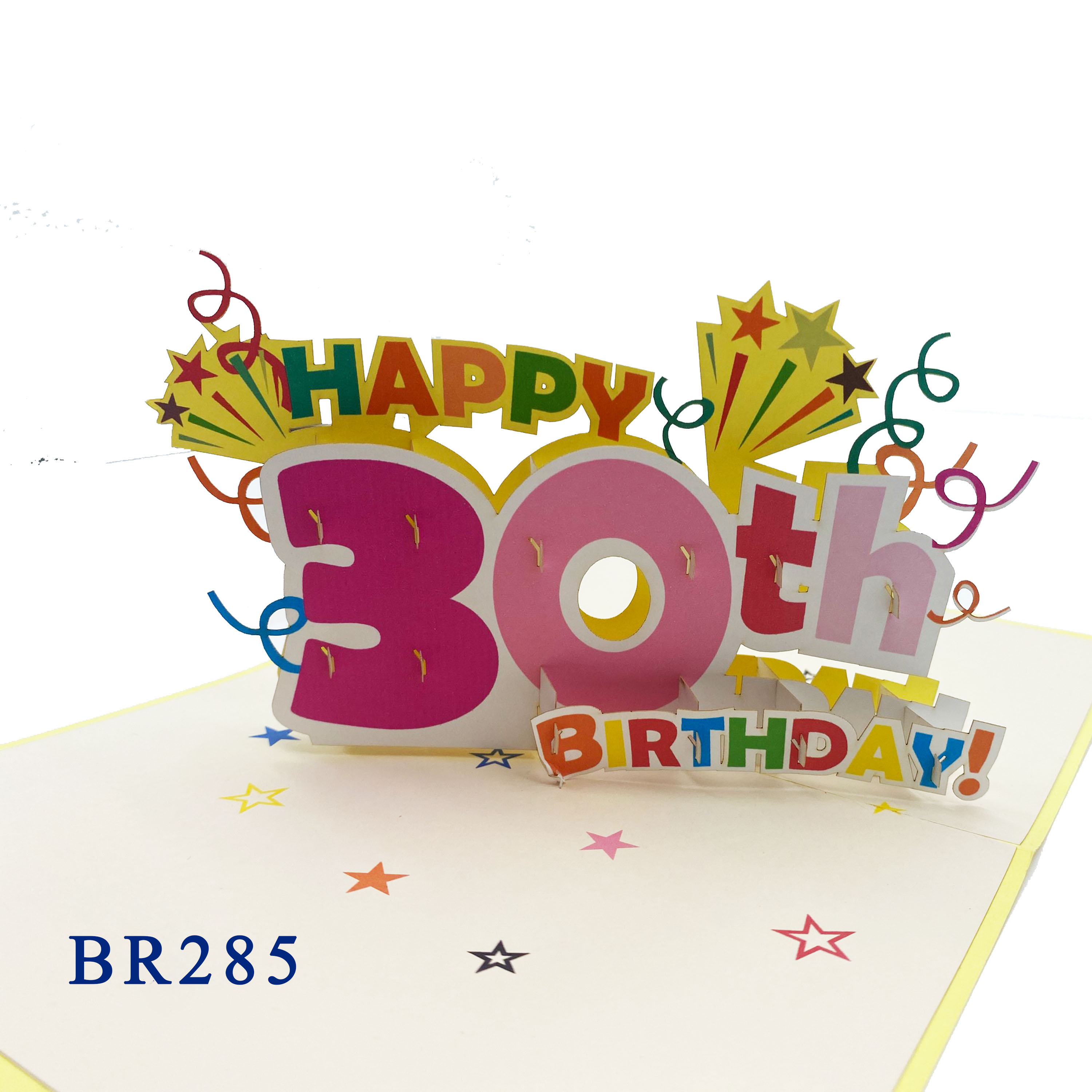 30th Birthday Pop Up Card