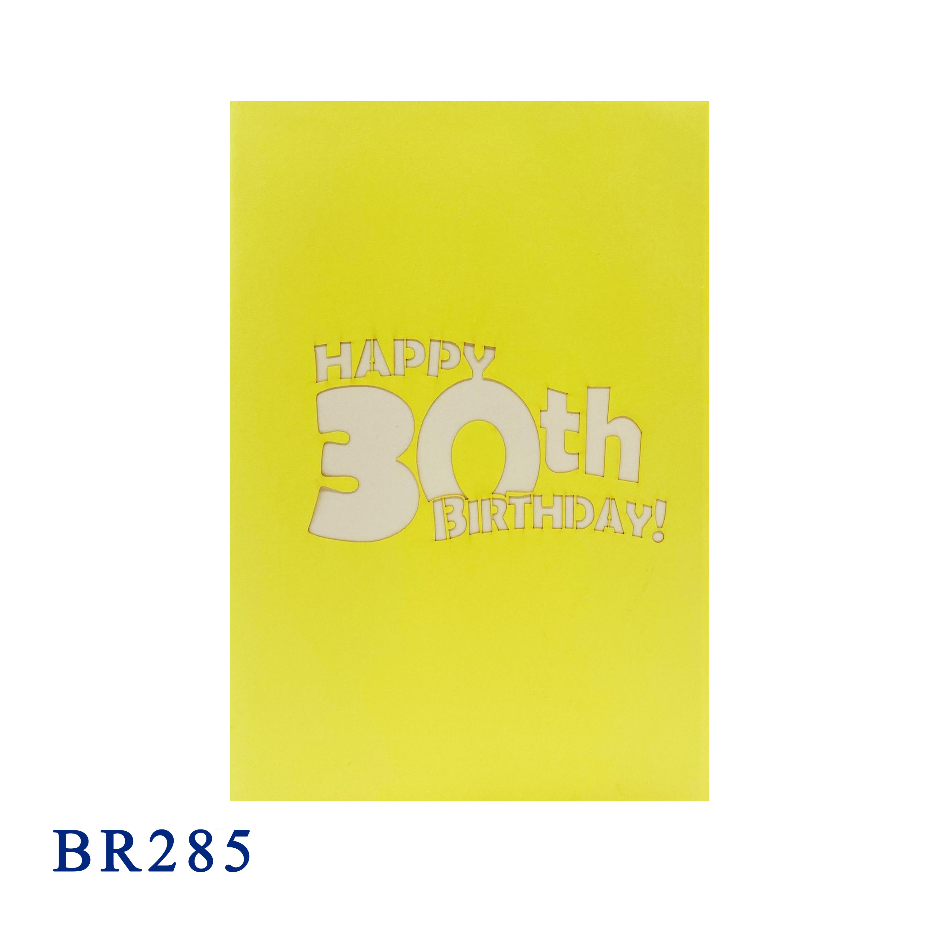 30th Birthday Pop Up Card