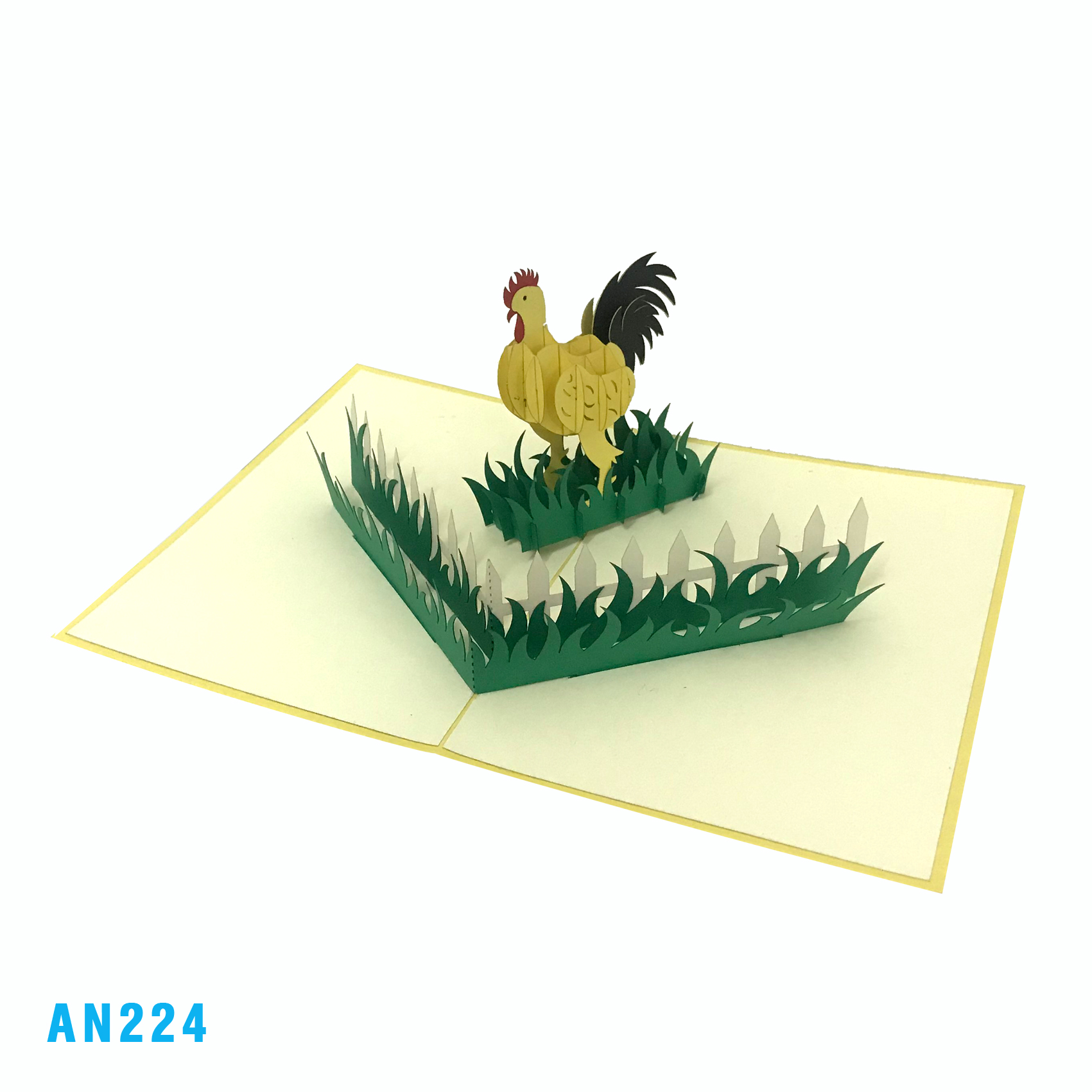 Rooster Pop Up Card