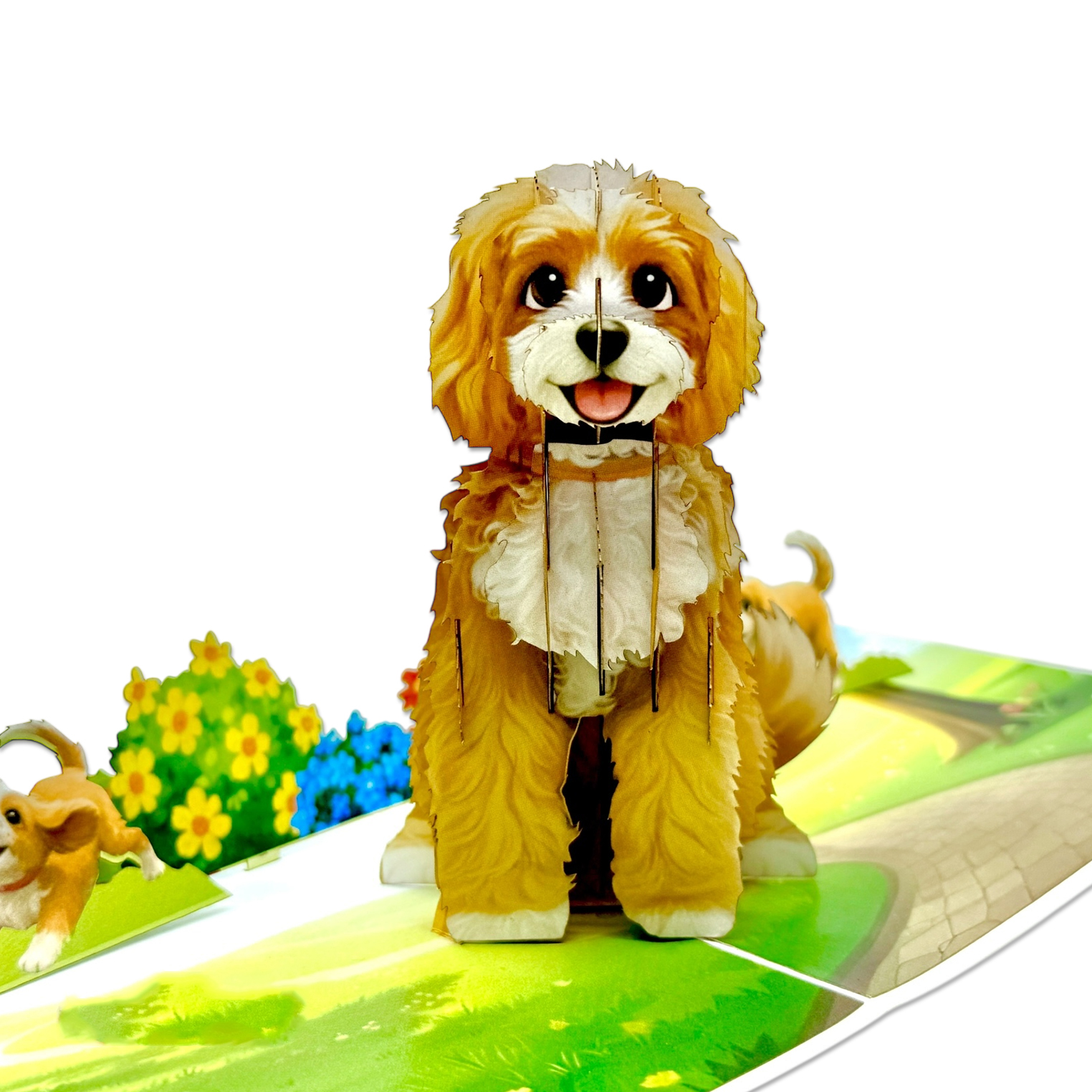 Cavalier King Charles Spaniel Dog Pop-Up Card