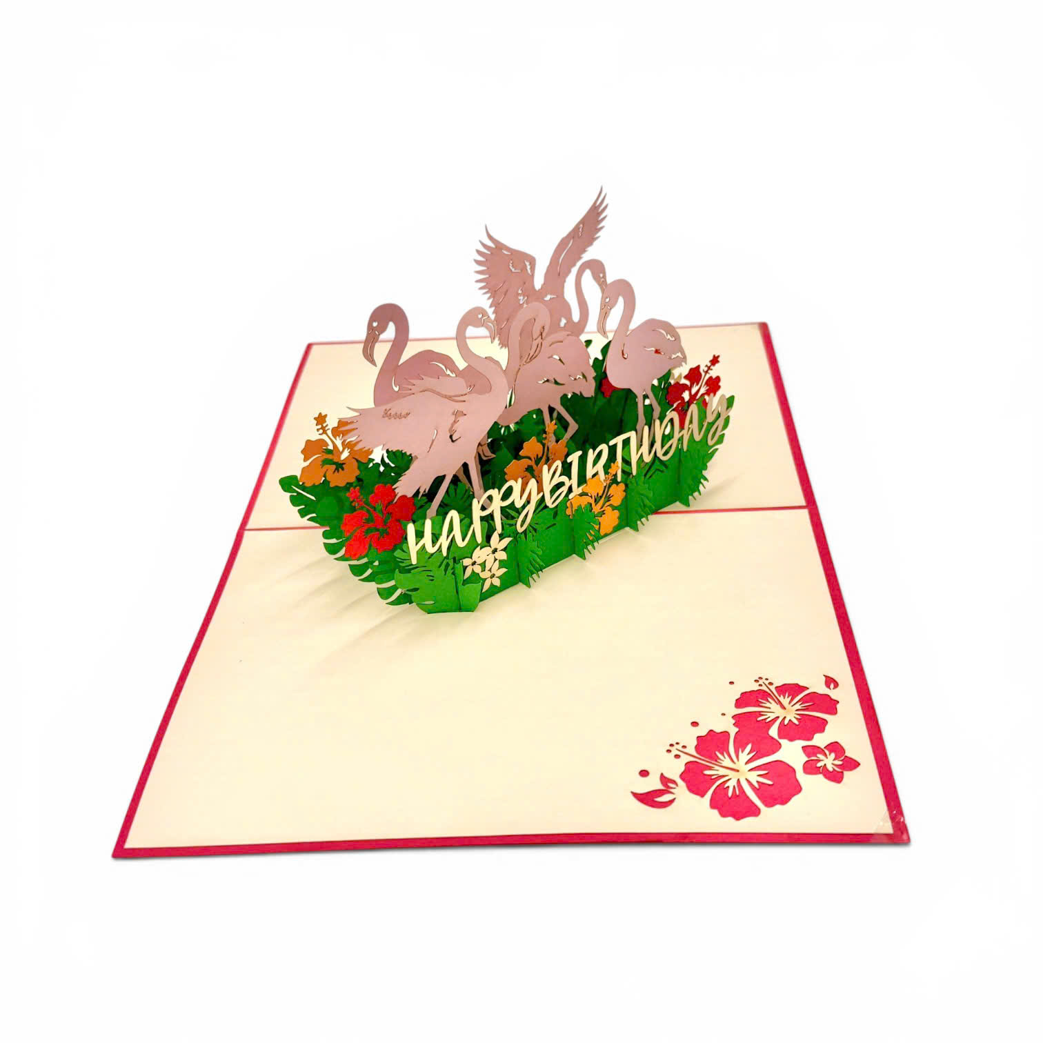 Flamingo Birthday Pop-Up Card