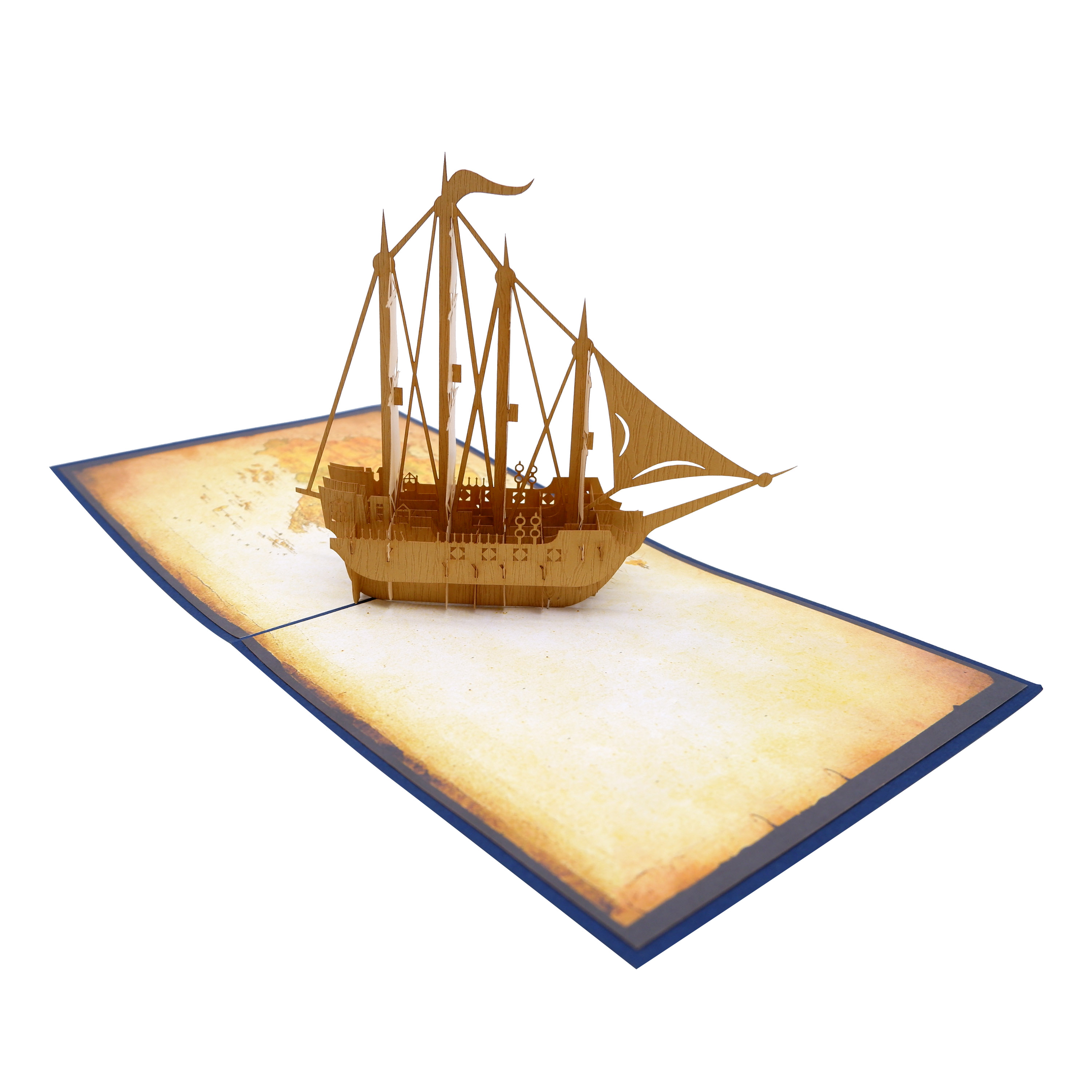 Boat 3D Pop Up Card