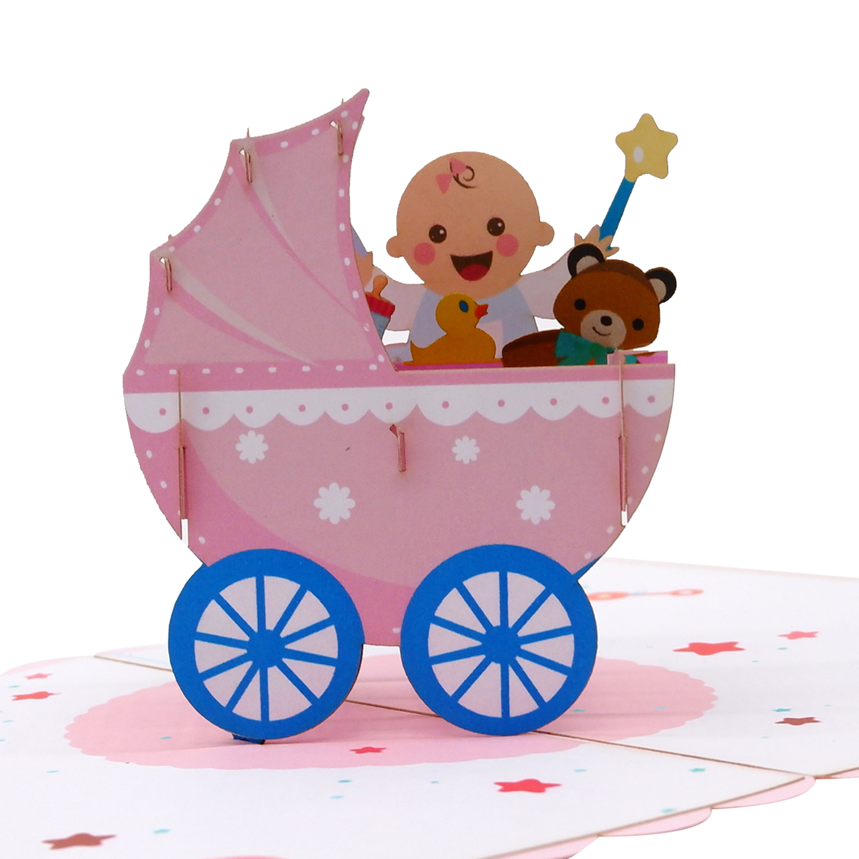 New 3D Pop-Up Pram Card
