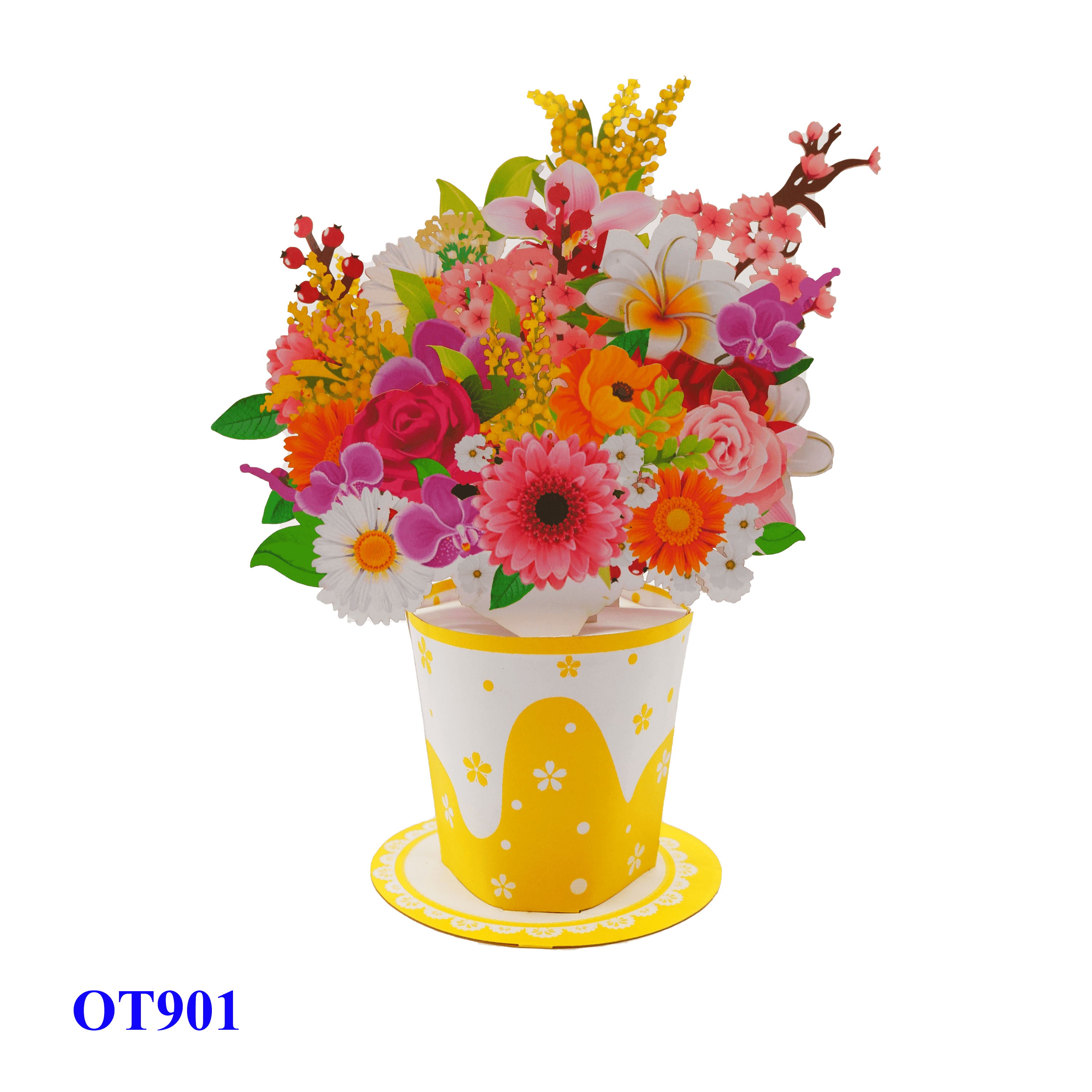 Cup Of Flowers Pop Up