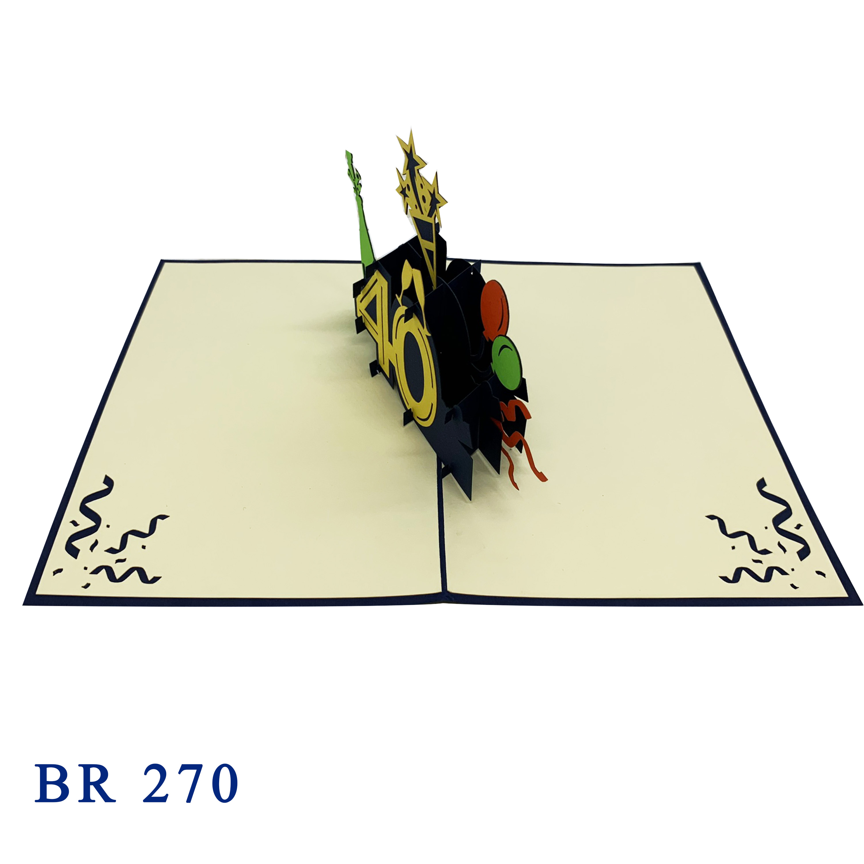 Happy 40th Birthday Pop Up Card