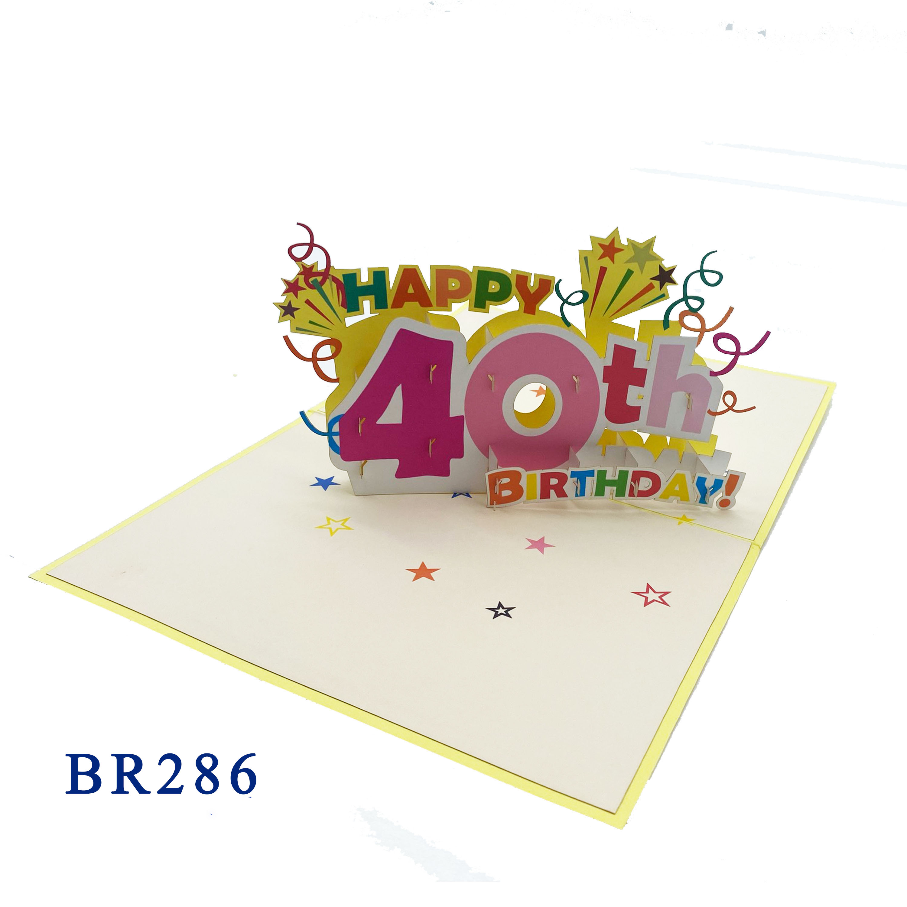 40th Birthday Pop Up Card