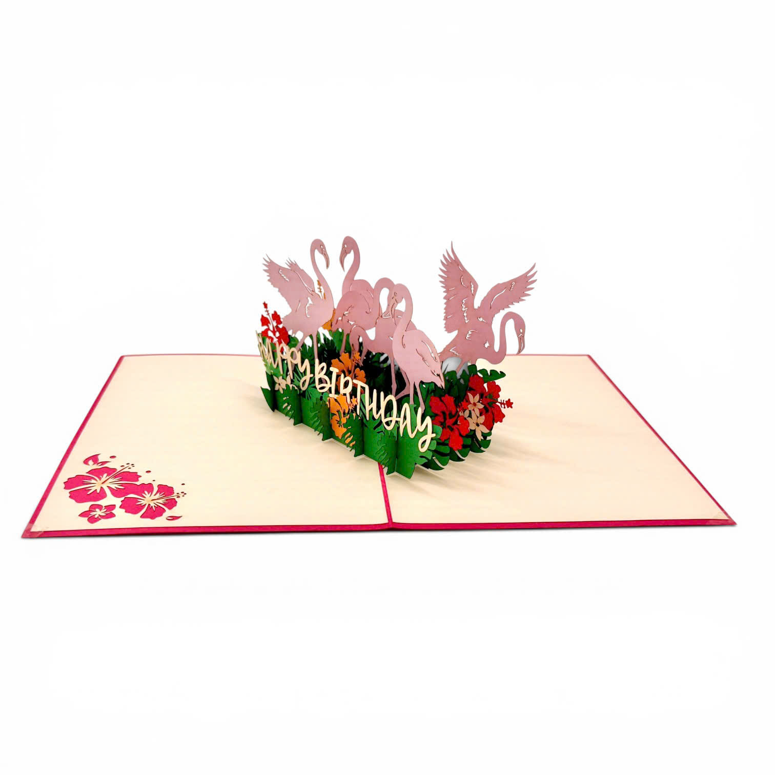 Flamingo Birthday Pop-Up Card