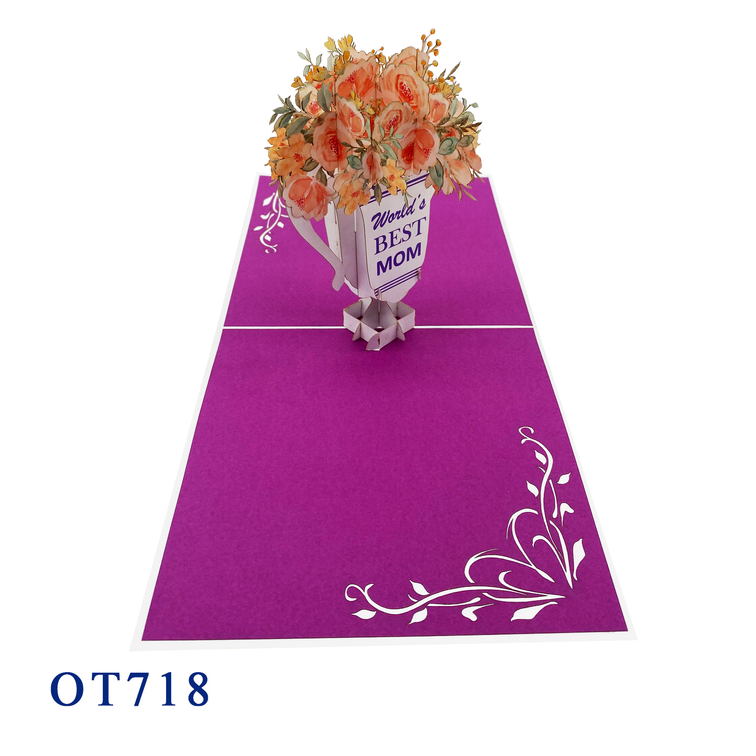 World's Best Mom Pop Up Card