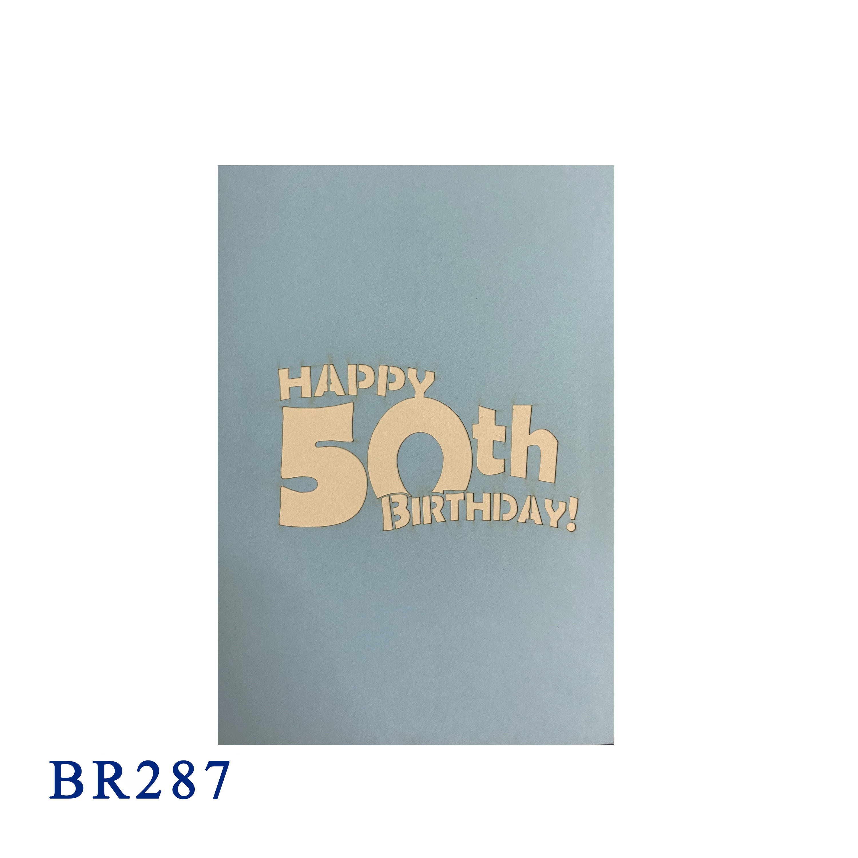 50th Birthday Pop Up Card