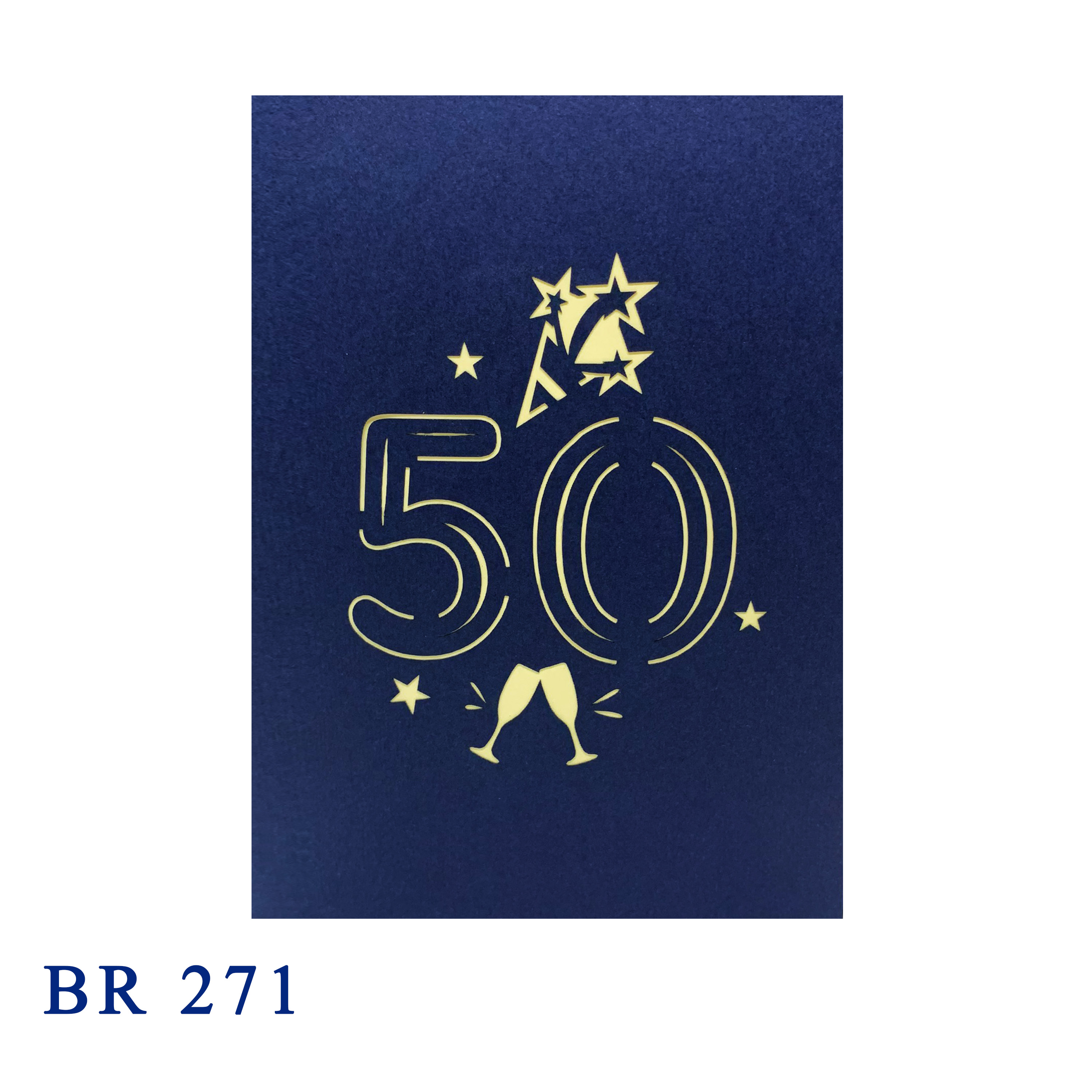 Happy 50th Birthday Pop Up Card