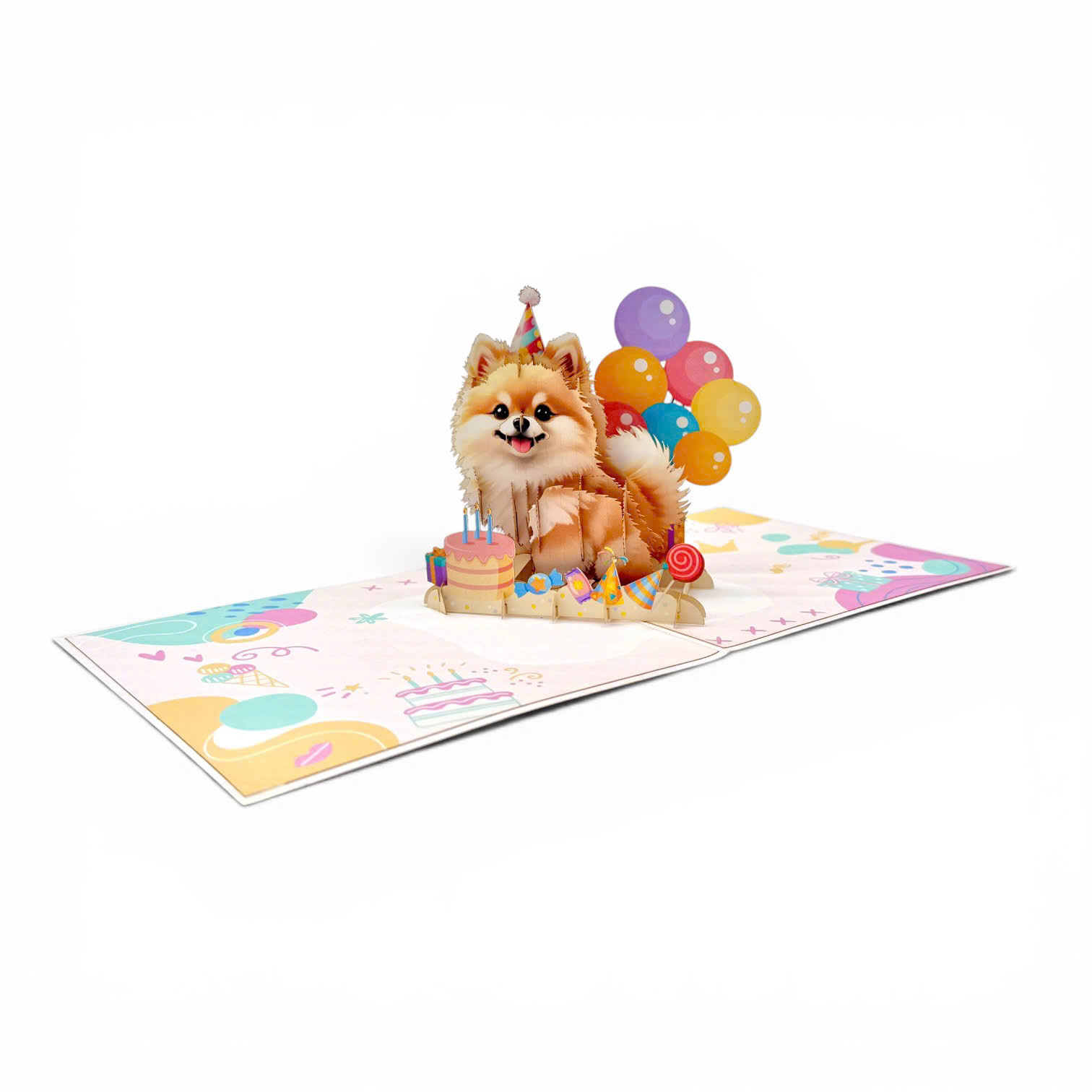 Birthday Puppy Pop-Up Card – Cute 3D Greeting Card for Dog Lovers