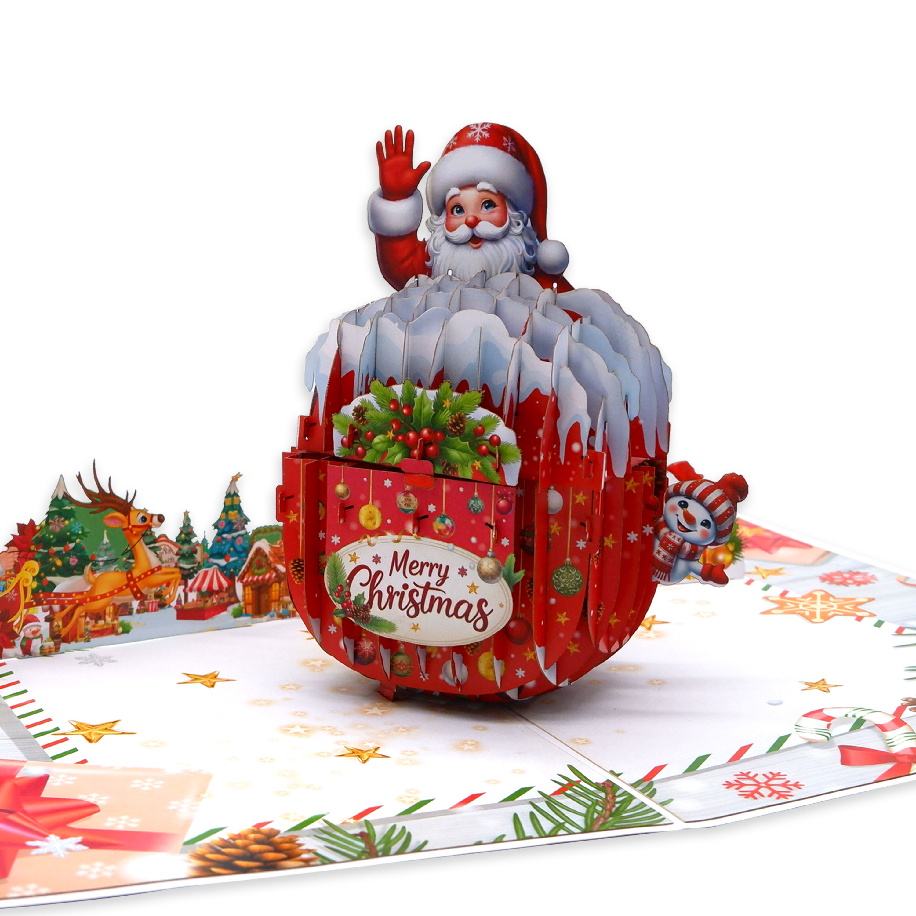 3D Christmas Santa Pop Up Card