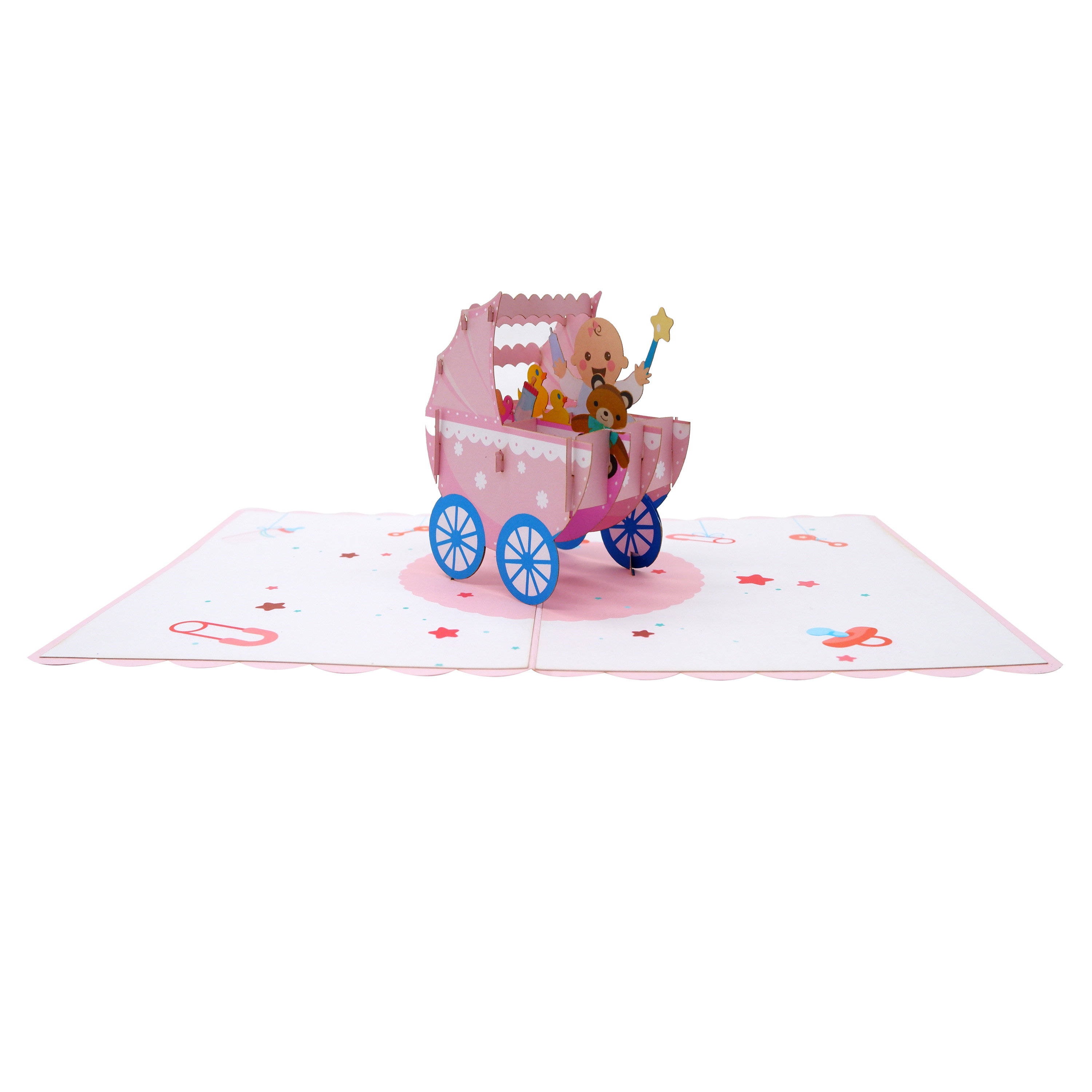 New 3D Pop-Up Pram Card