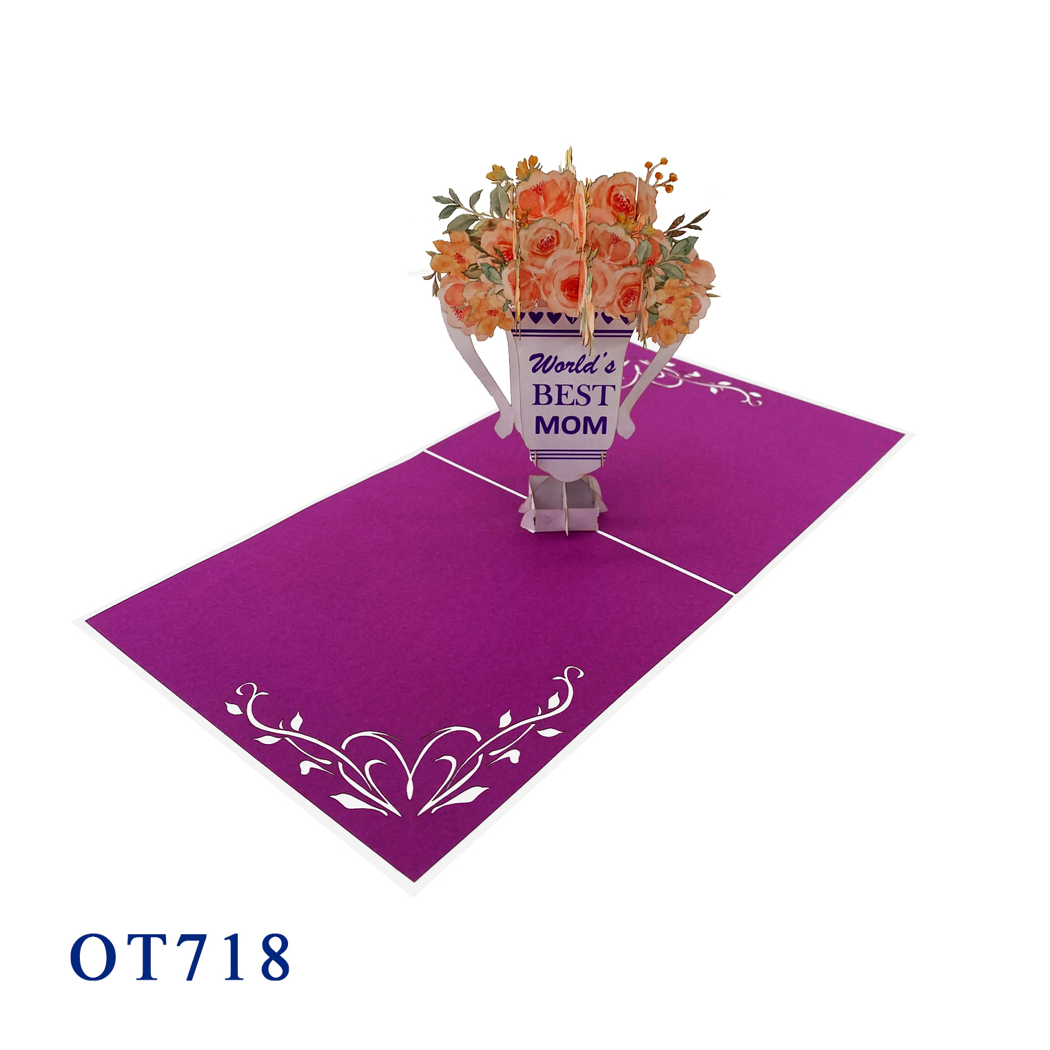 World's Best Mom Pop Up Card