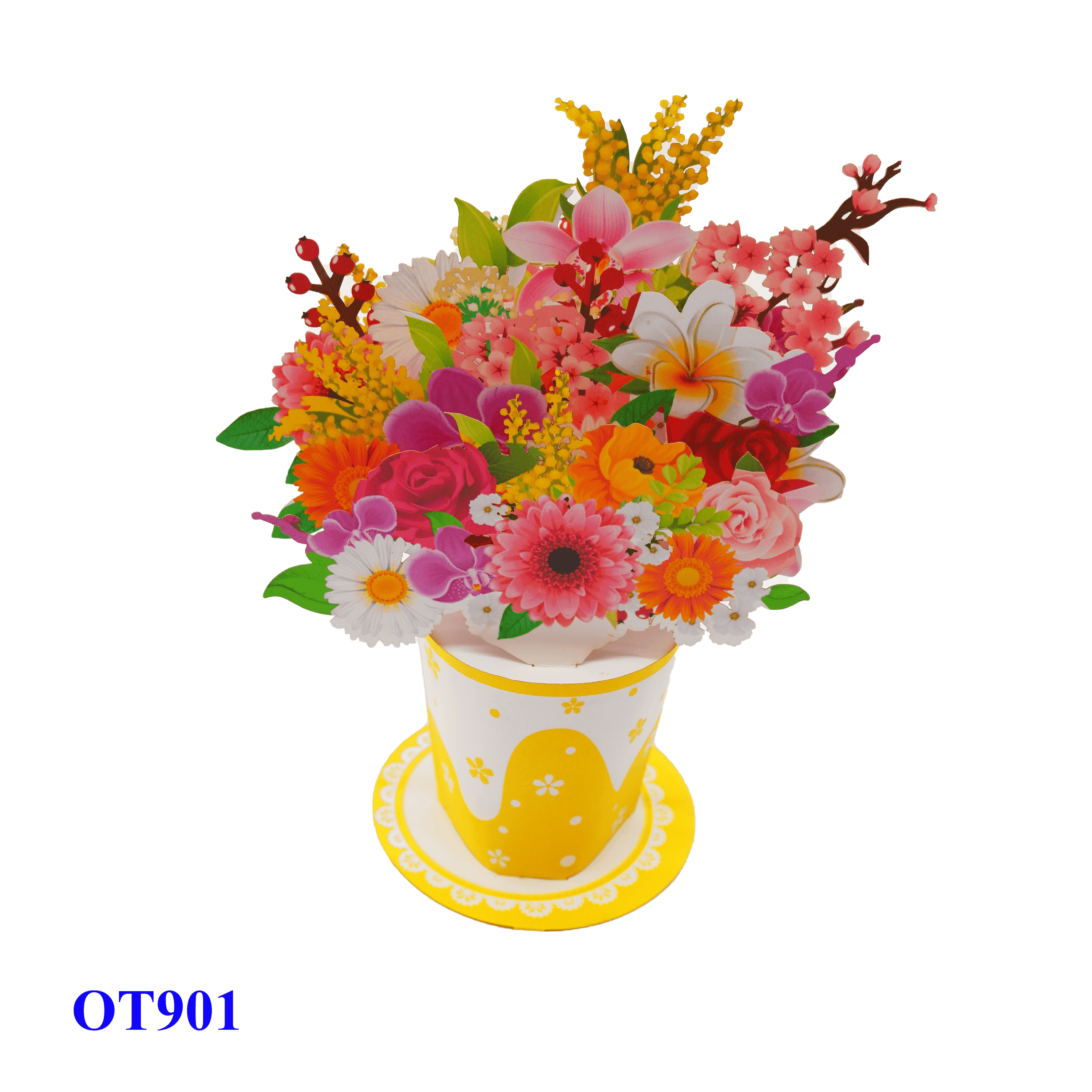 Cup Of Flowers Pop Up