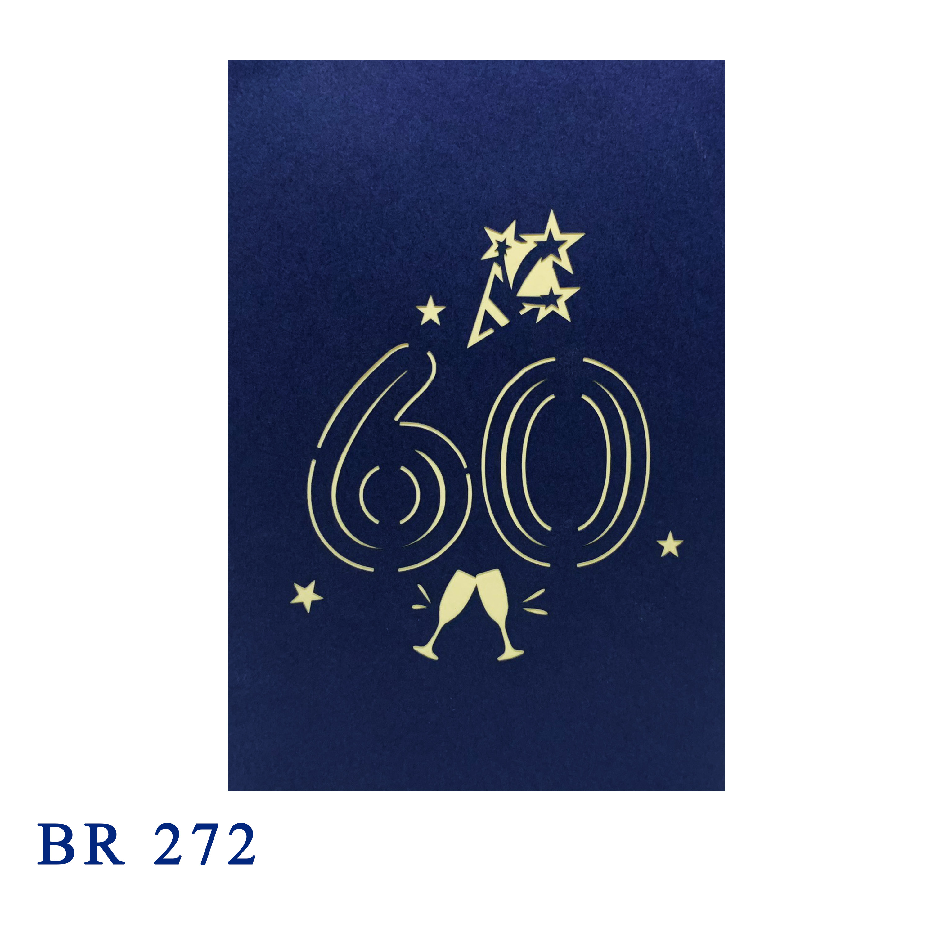 Happy 60th Birthday Pop Up Card