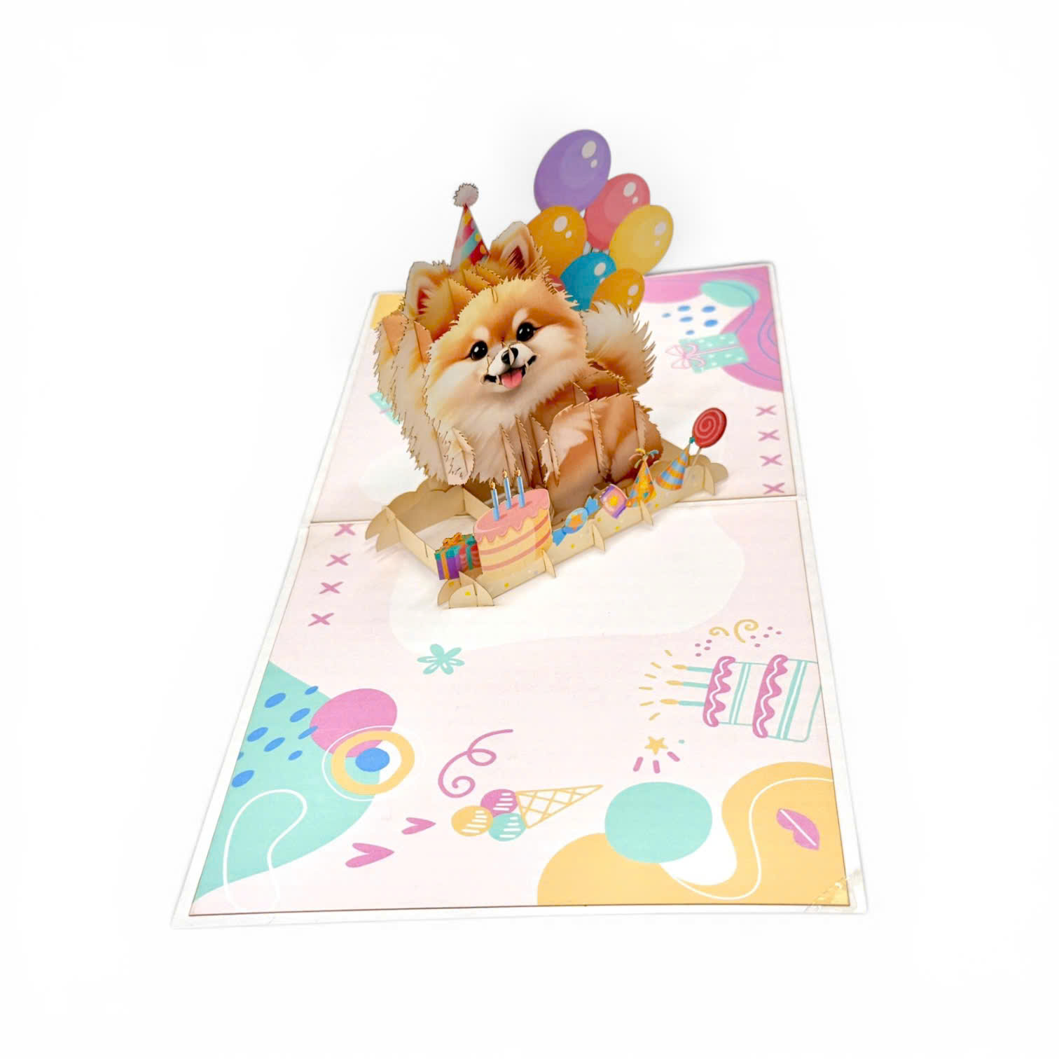 Birthday Puppy Pop-Up Card – Cute 3D Greeting Card for Dog Lovers