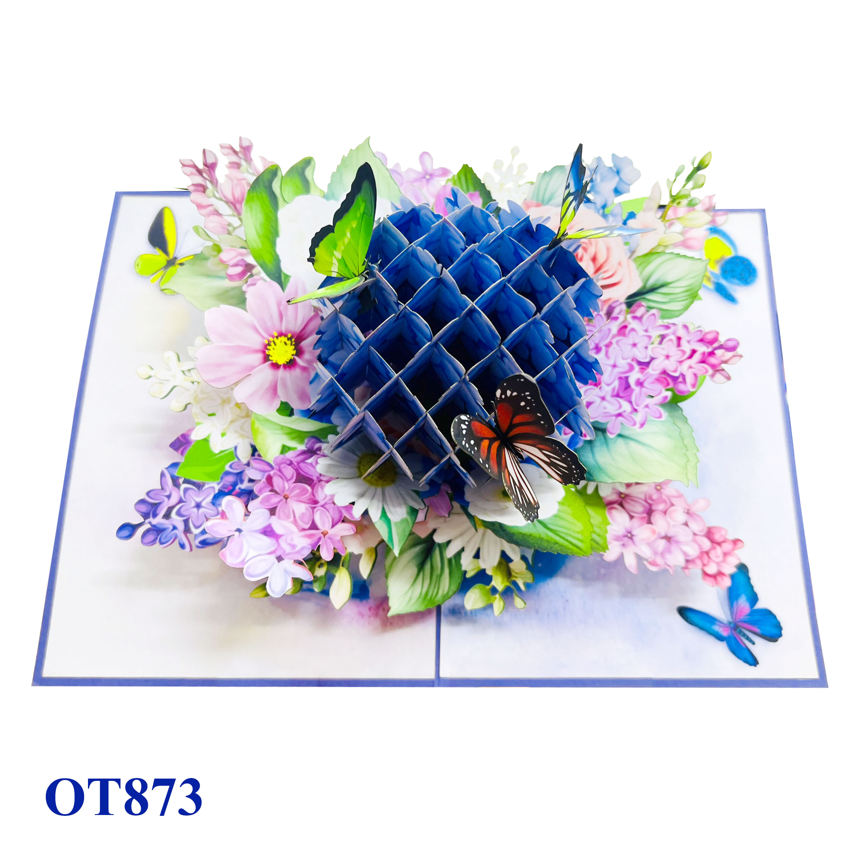 Hydrangea Pop Up Card