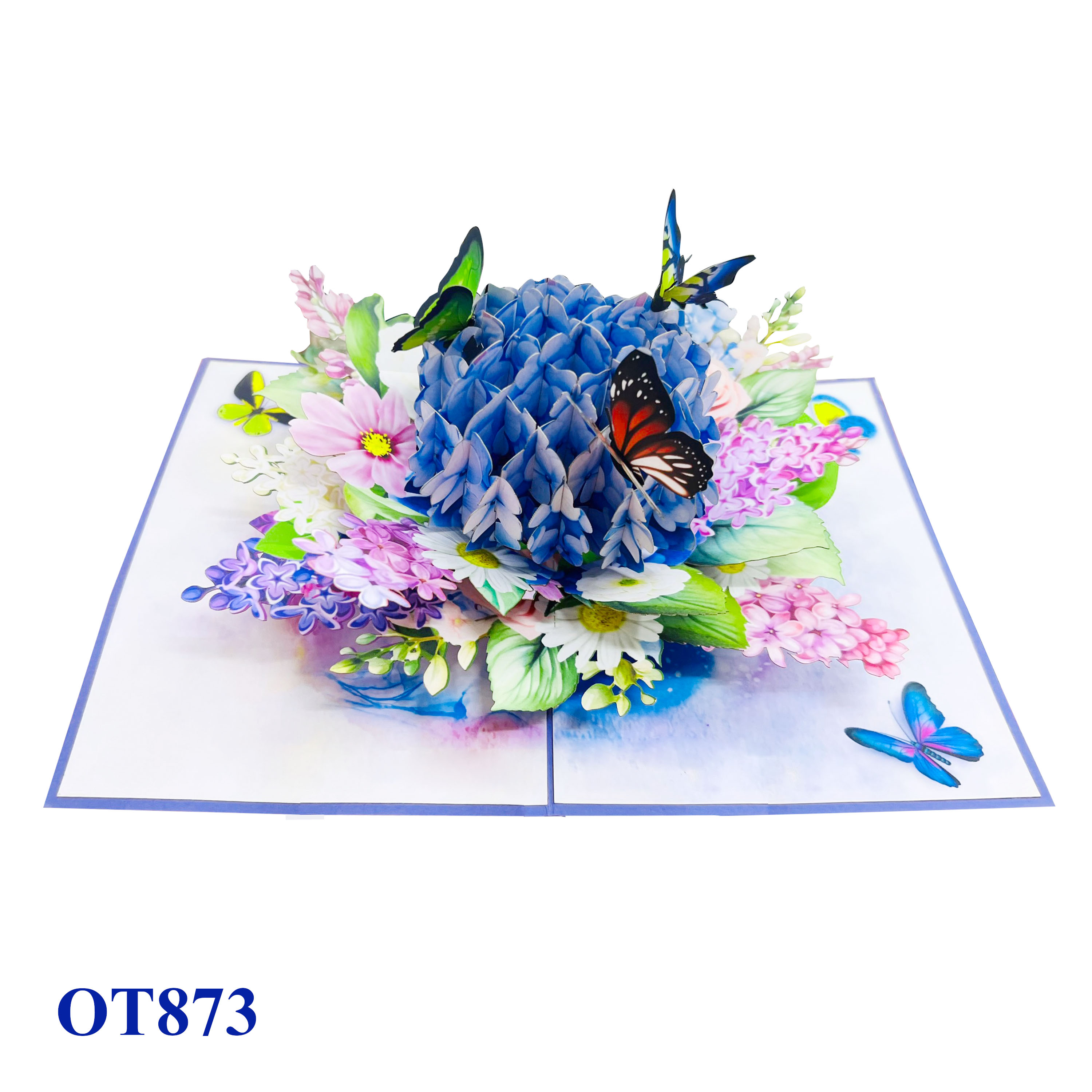 Hydrangea Pop Up Card