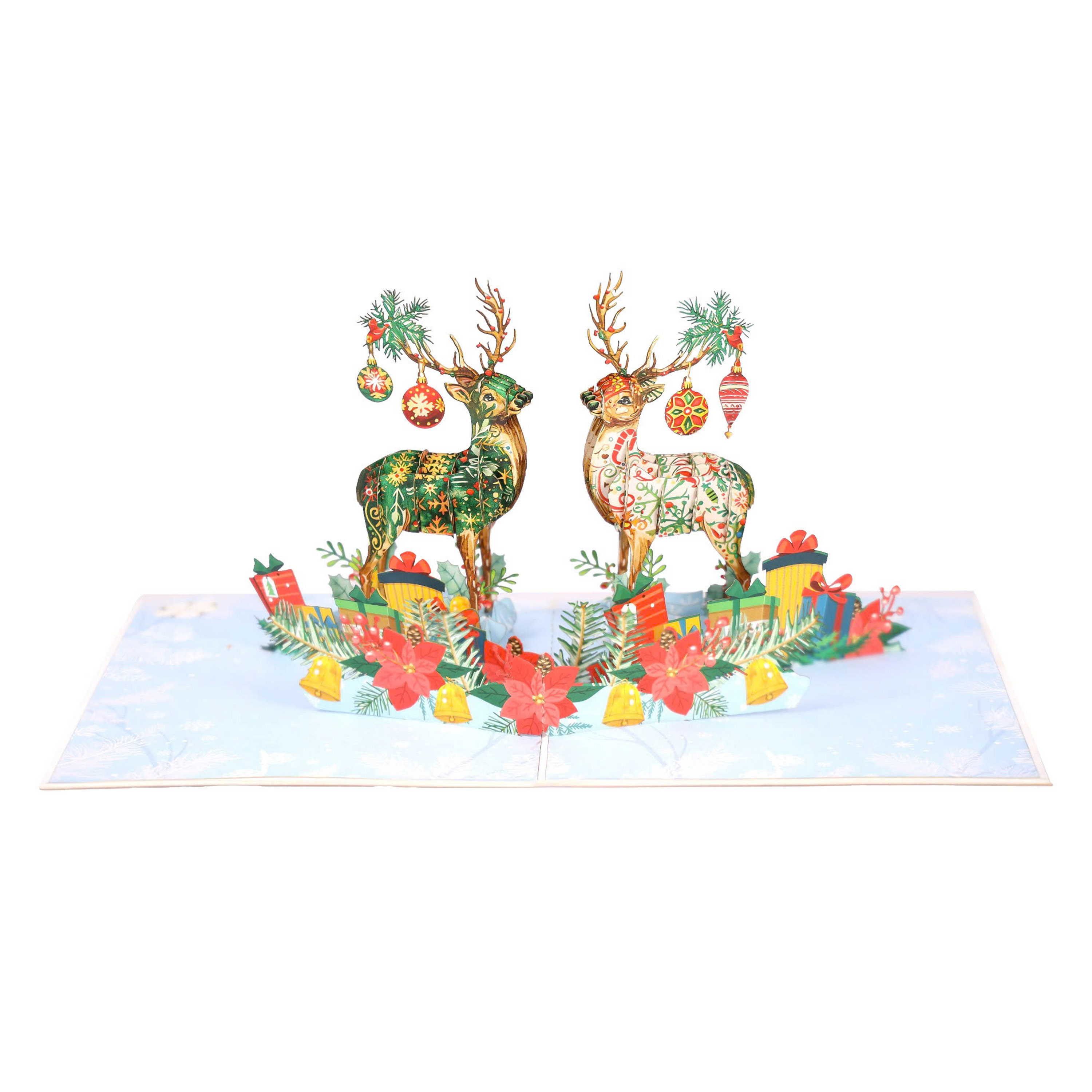 Reindeers Christmas Pop Up Card