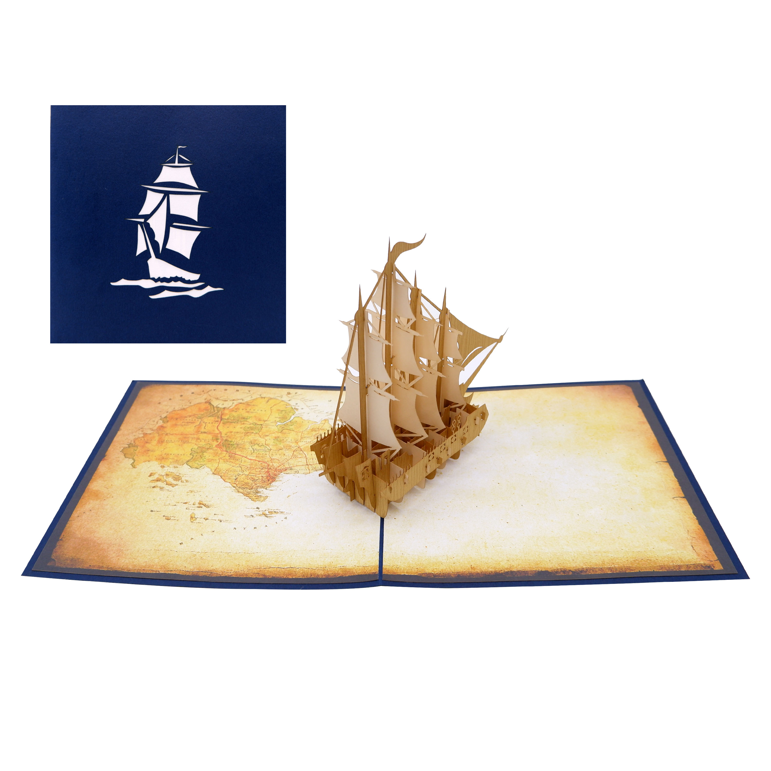 Boat 3D Pop Up Card