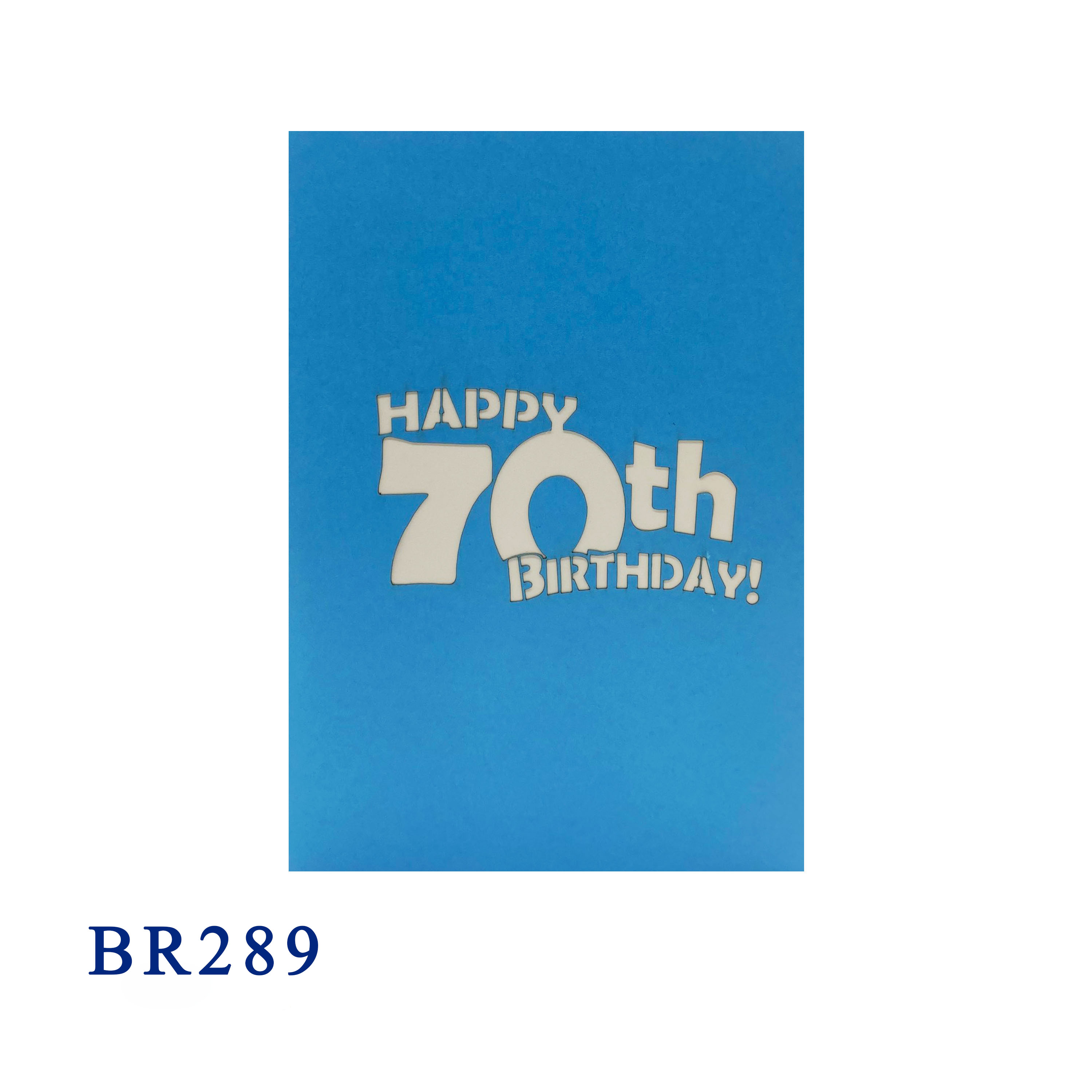 70th Birthday Pop Up Card