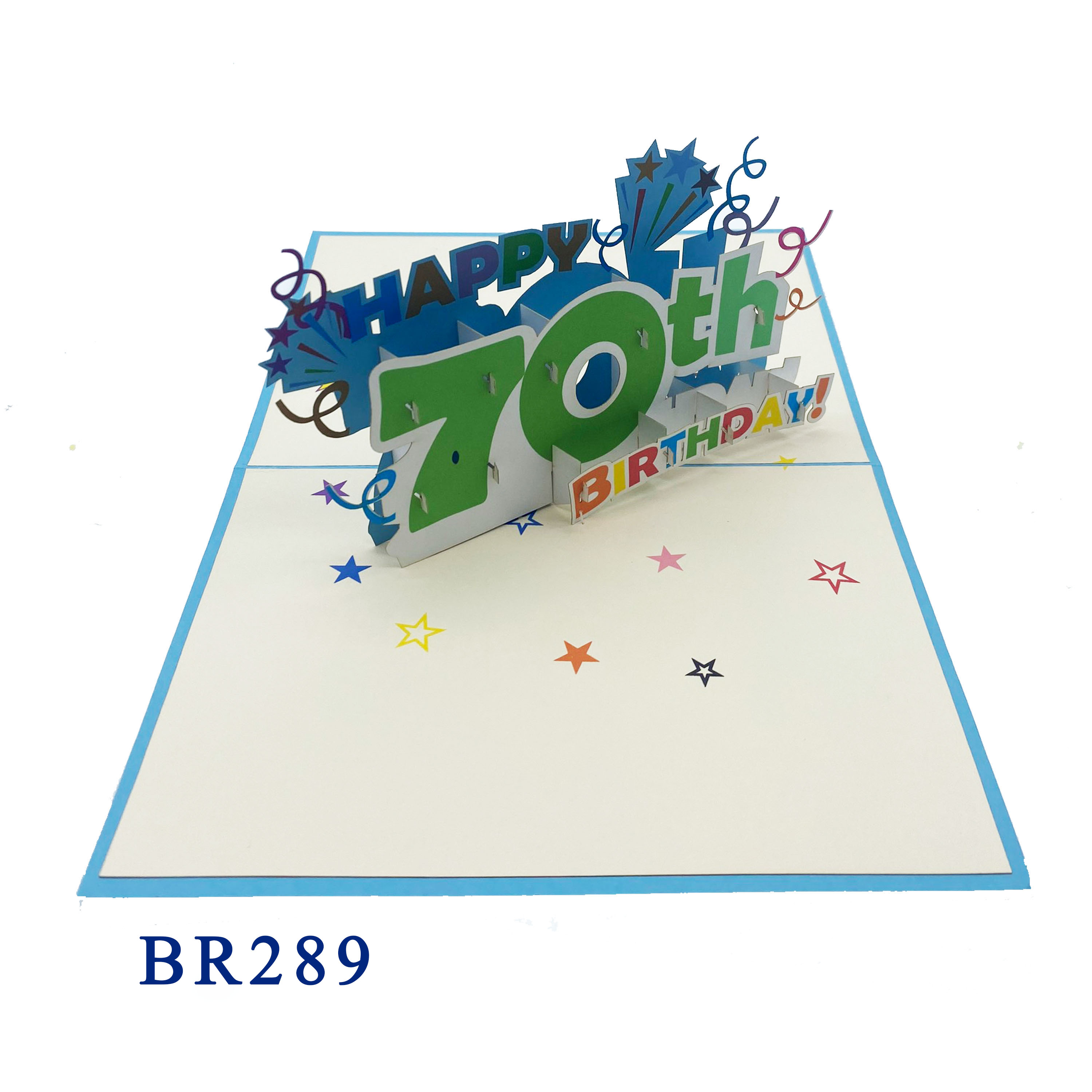 70th Birthday Pop Up Card