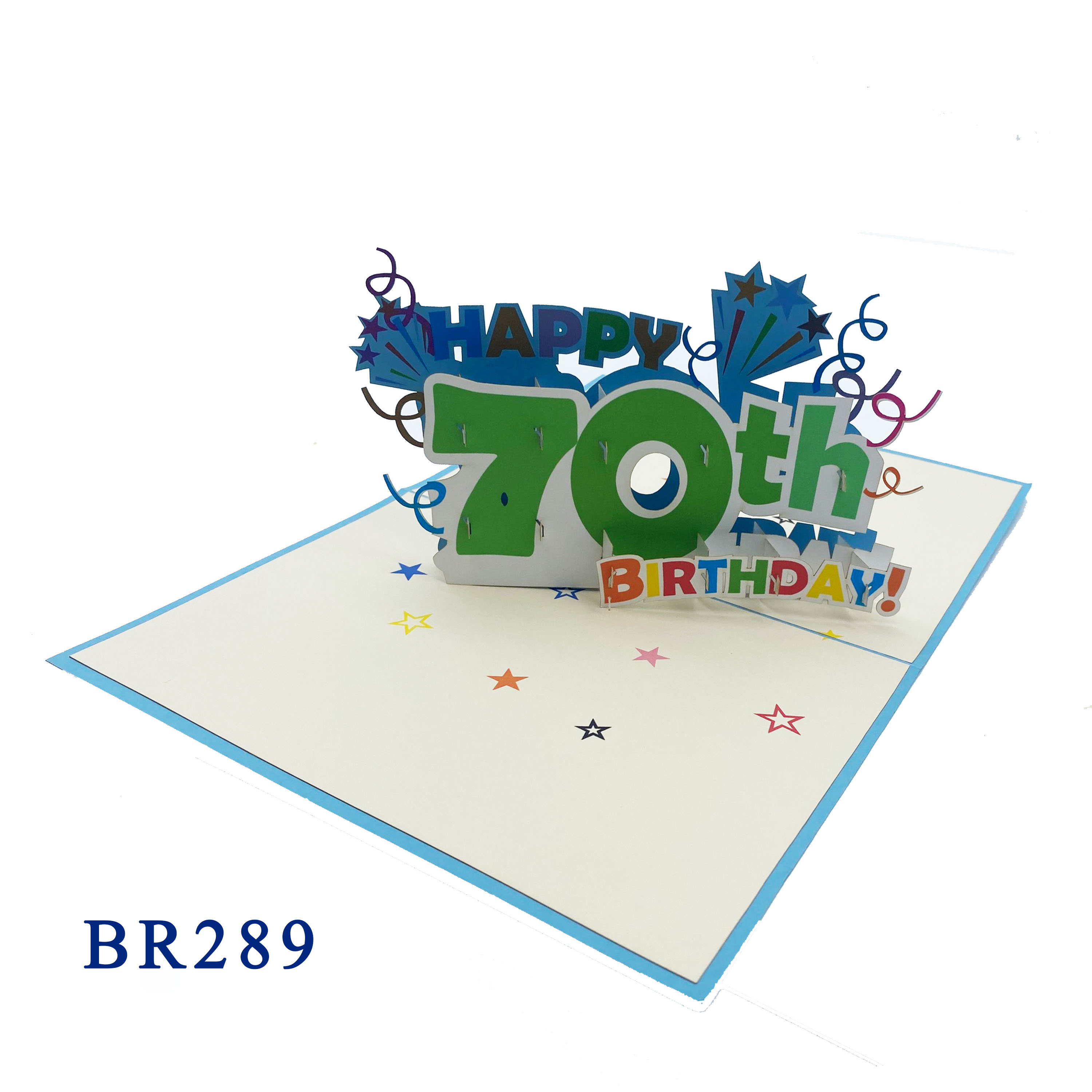 70th Birthday Pop Up Card