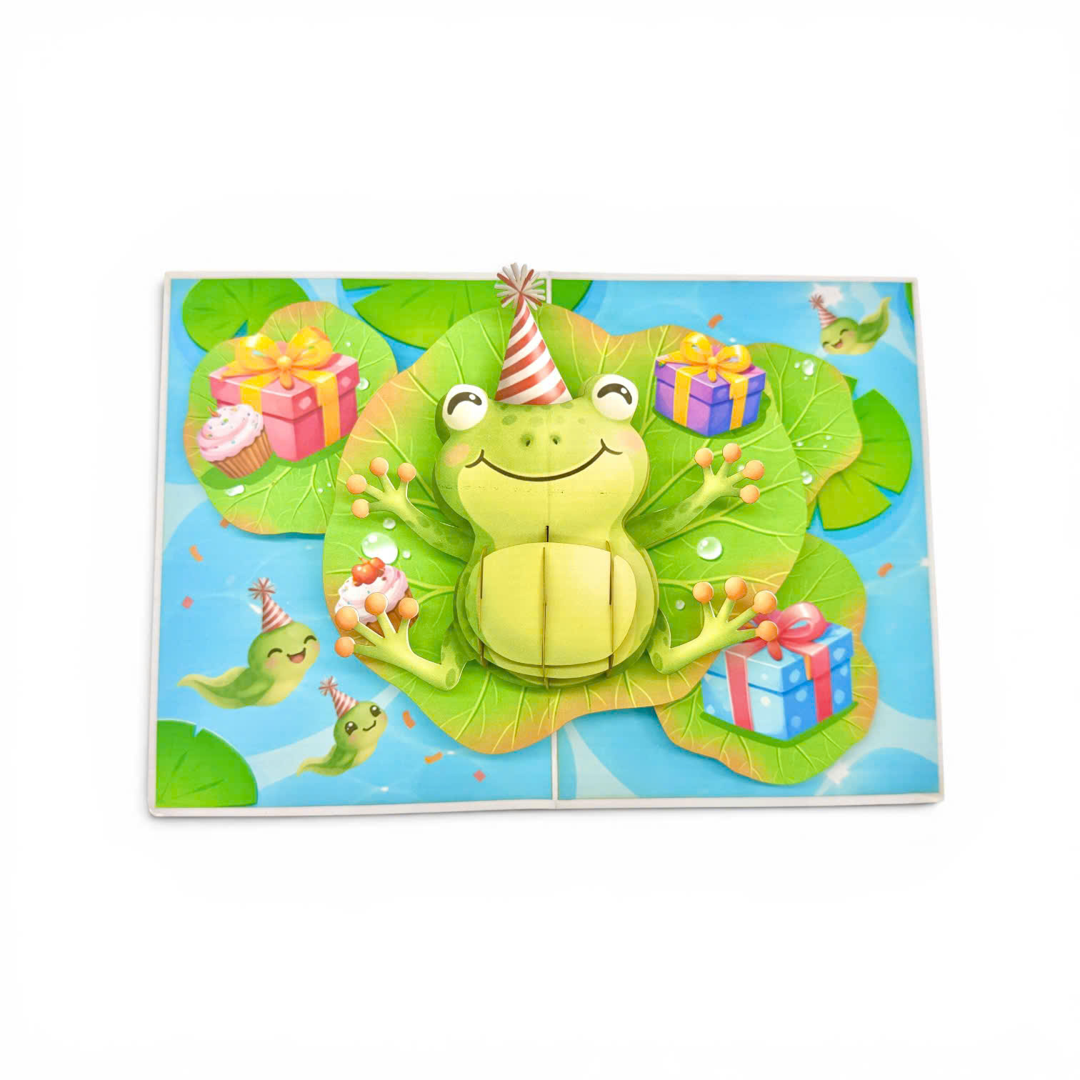 Frog Birthday Pop-Up Card
