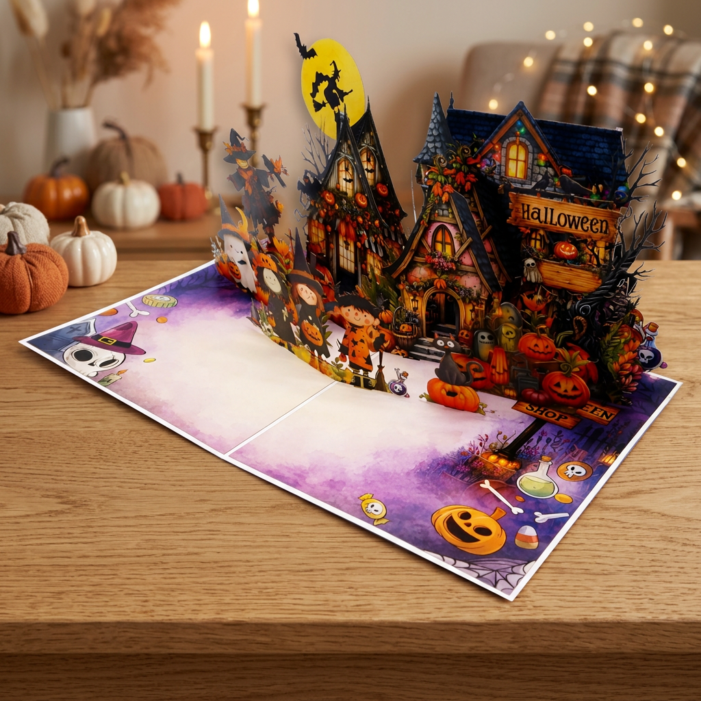 Halloween 3D Pop Up Greeting Card
