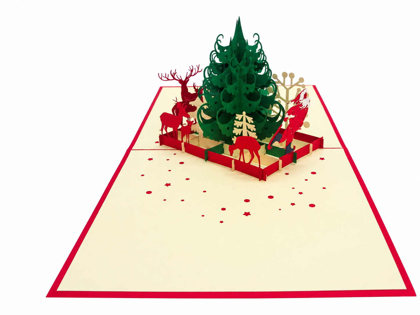 3D Pop Up Christmas Card – Christmas Tree & Santa
