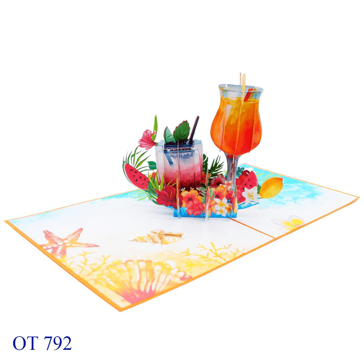 Happy Summer Holiday Pop Up Card