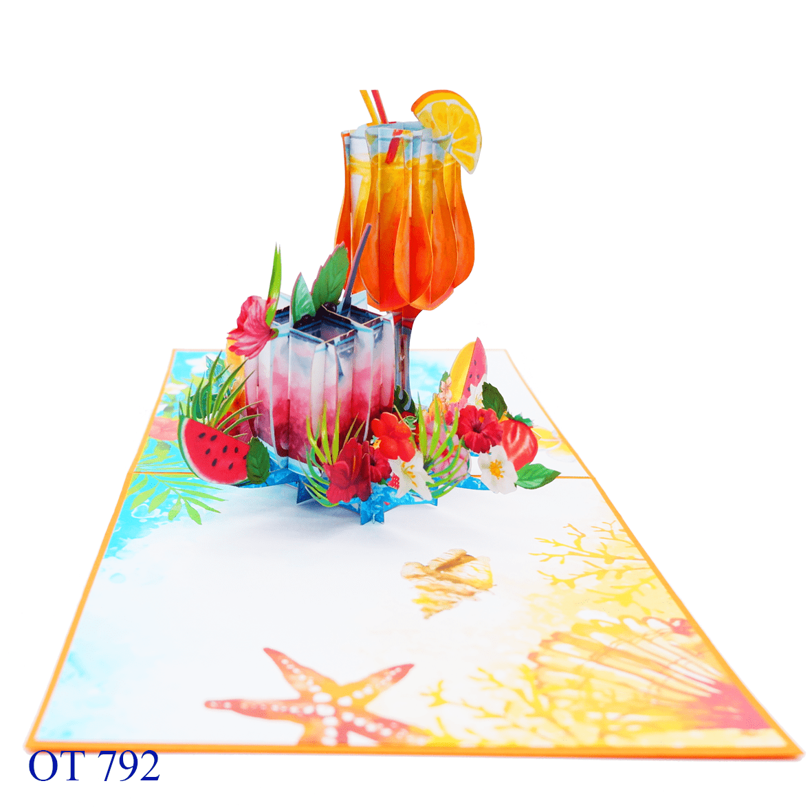 Happy Summer Holiday Pop Up Card