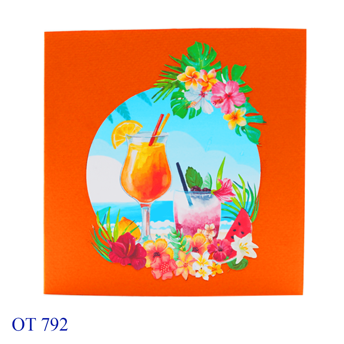 Happy Summer Holiday Pop Up Card
