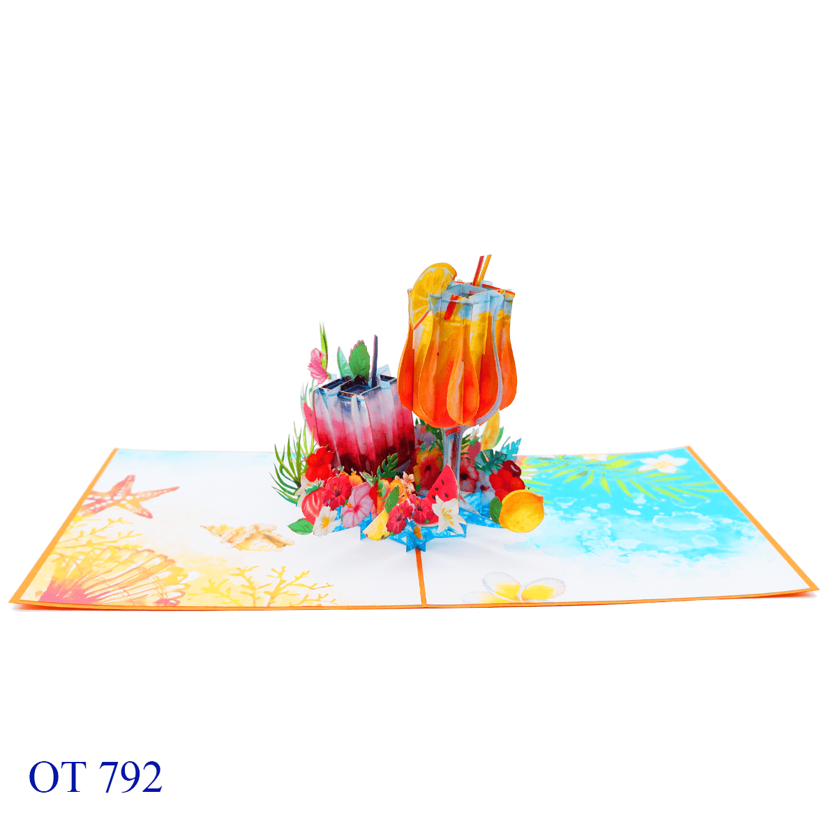 Happy Summer Holiday Pop Up Card