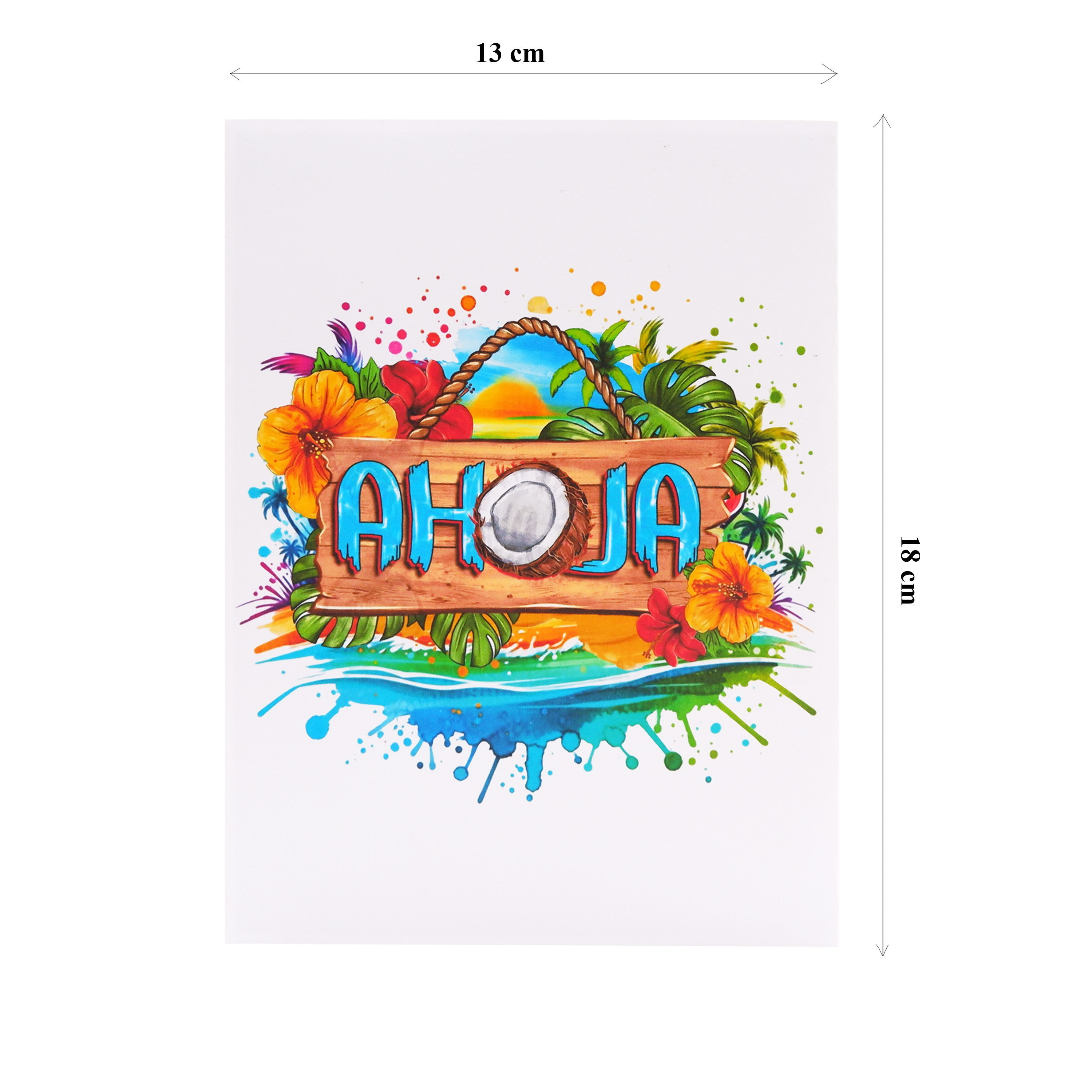 Aloha Cocktail Pop Up Card