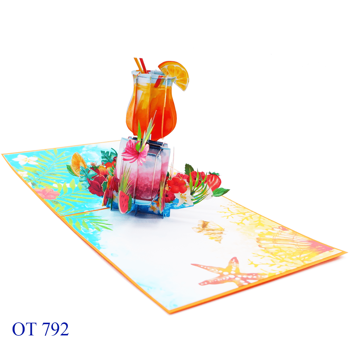 Happy Summer Holiday Pop Up Card